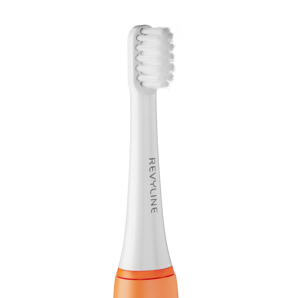 Электрическая звуковая зубная щётка RL 050 Kids 7+, оранжевая (REVYLINE, Электрические зубные щетки) фото 6