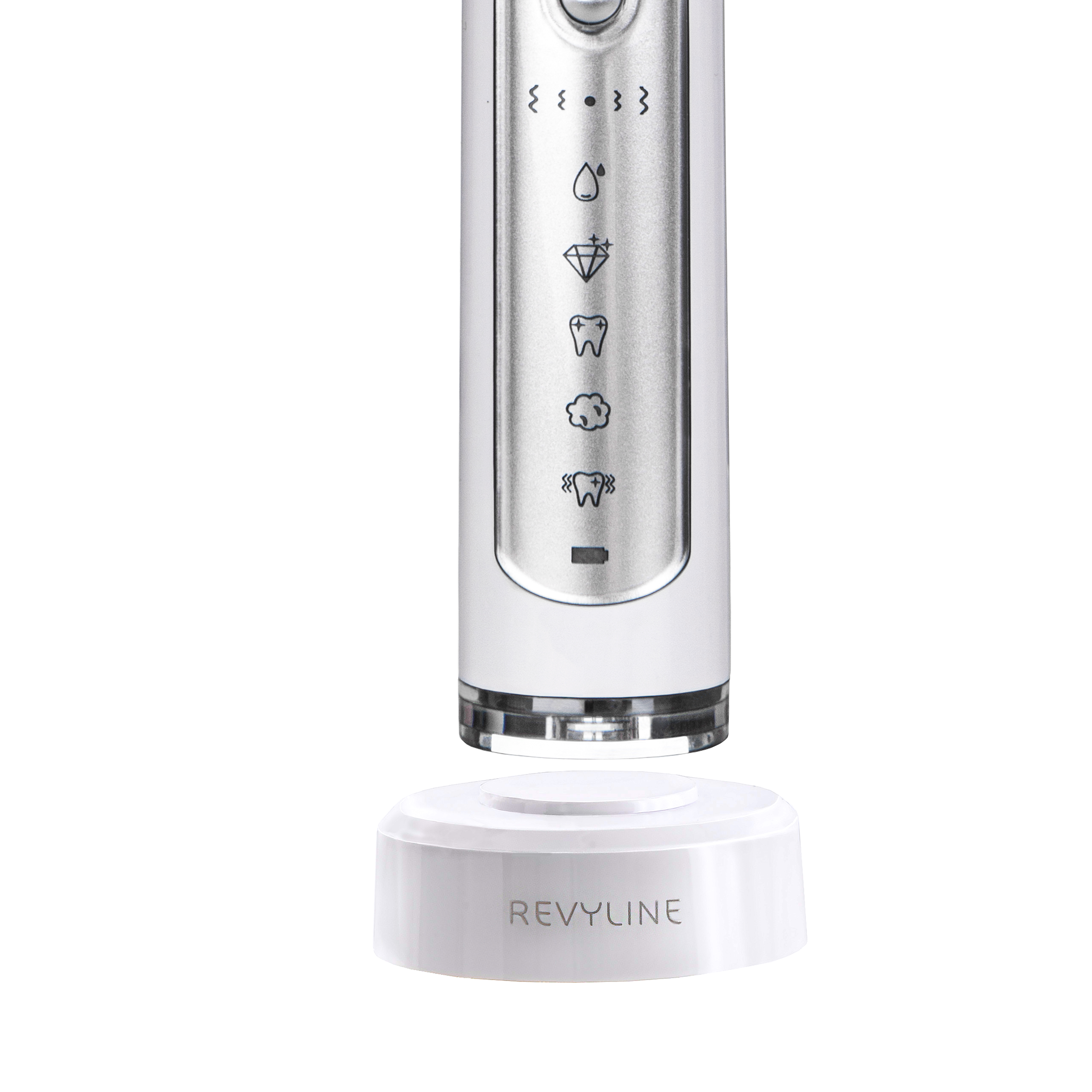  Электрическая звуковая зубная щетка RL 010, белая (REVYLINE, Электрические зубные щетки) фото 4
