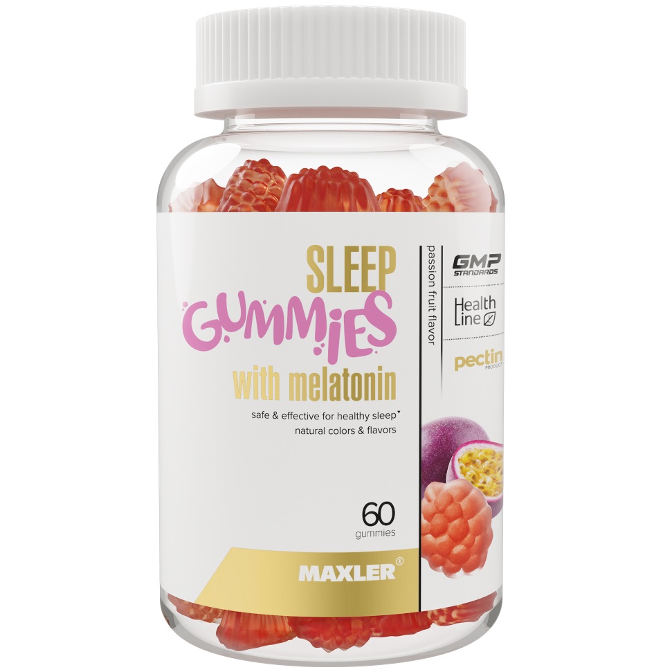 Макслер Комплекс Sleep Gummies с мелатонином, 60 жевательных пастилок х 3000 мг (Maxler, Специальные добавки) фото 0