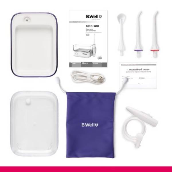 Би Велл Стационарный ирригатор для полости рта MED-900 (B.Well, MED) фото 13