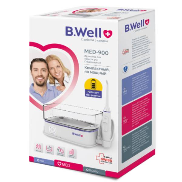 Би Велл Стационарный ирригатор для полости рта MED-900 (B.Well, MED) фото 14