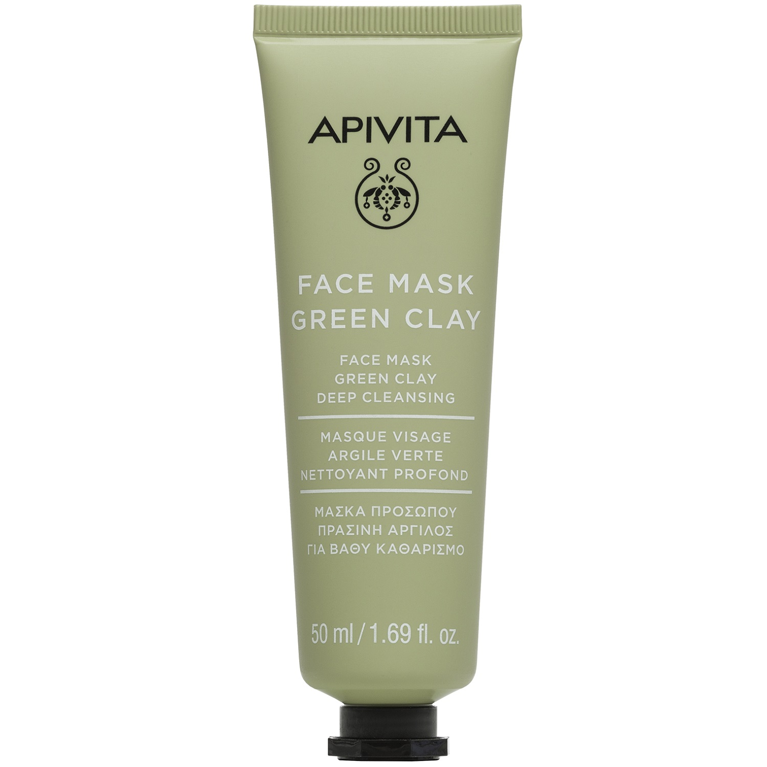 Апивита Маска для лица глубоко очищающая с зеленой глиной, 50 мл (Apivita, Express Beauty) фото 0