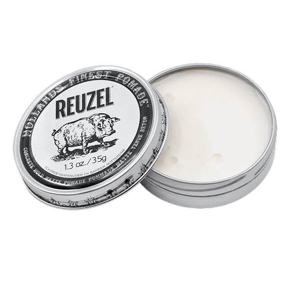 Рузел Матовая помада сильной фиксации для укладки мужских волос Concrete Hold Matte Pomade, 35 г (Reuzel, Стайлинг) фото 0