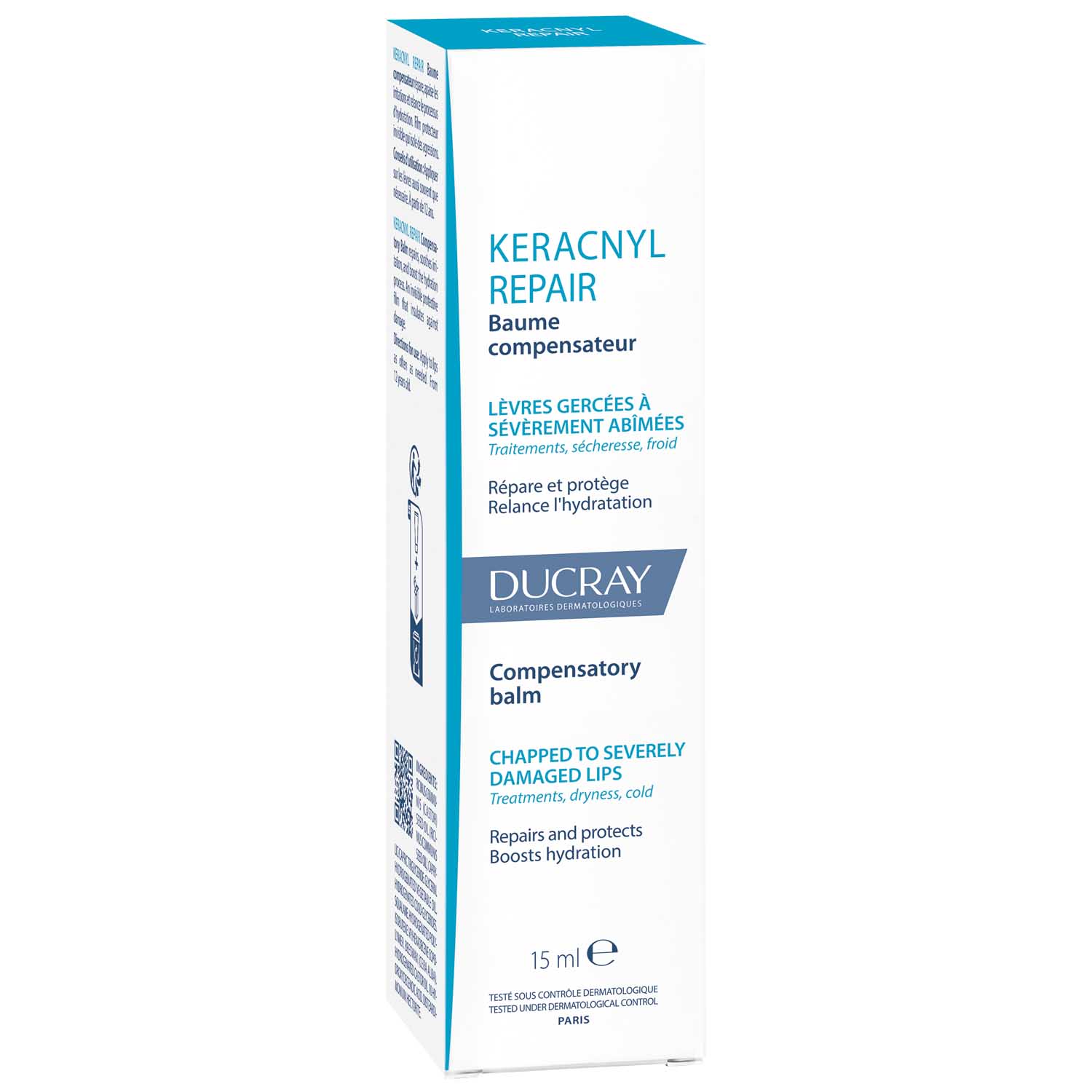 Дюкрэ Восстанавливающий бальзам для губ Repair, 15 мл (Ducray, Keracnyl) фото 1