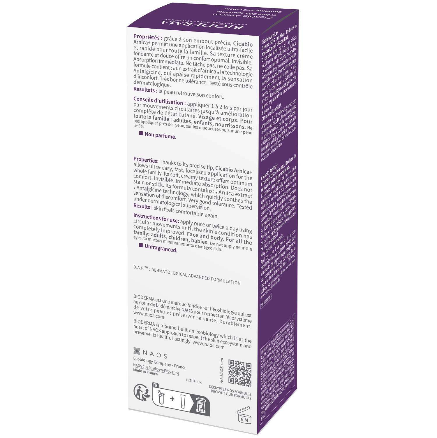 Биодерма Успокаивающий SOS крем Arnica+, 40 мл (Bioderma, Cicabio) фото 3