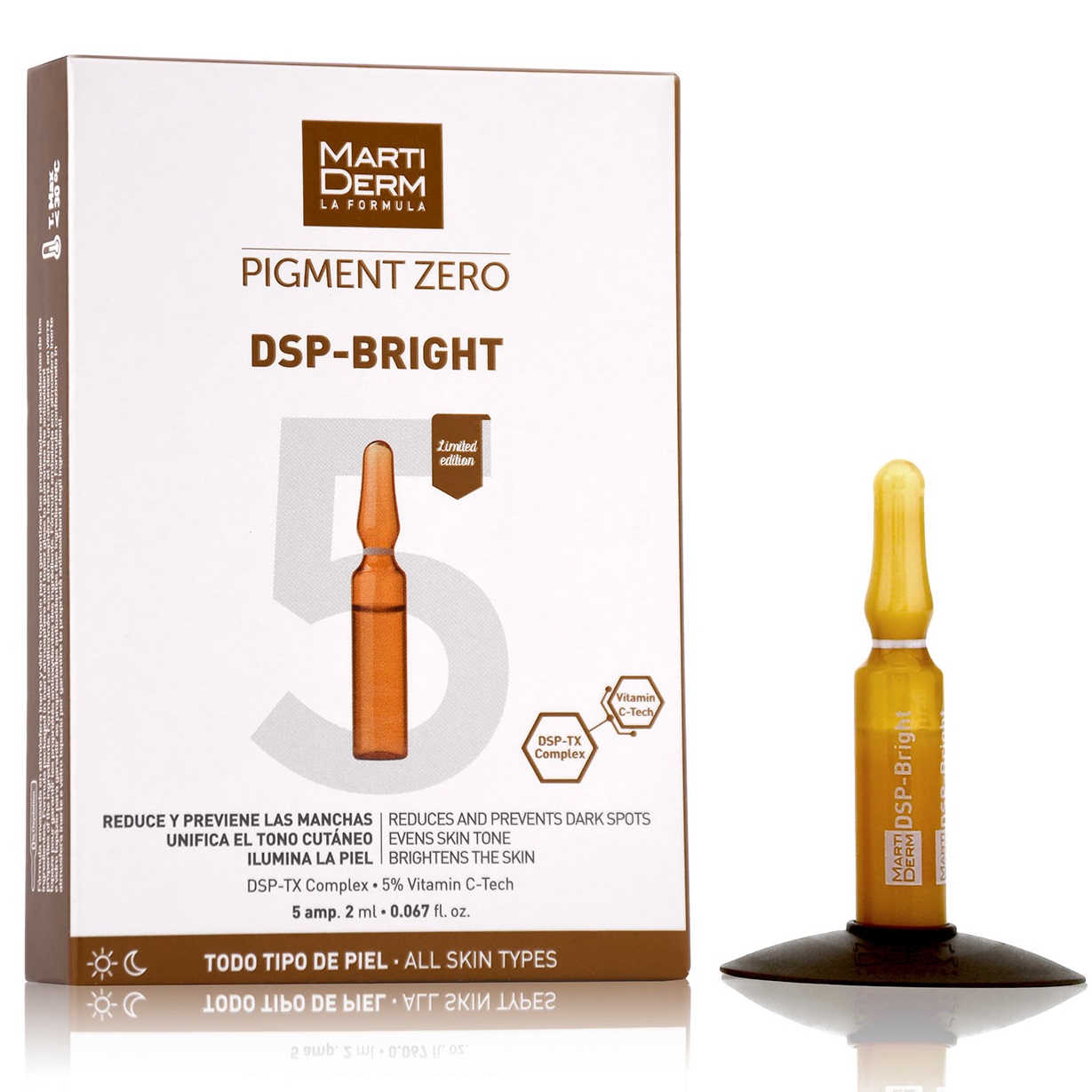 Мартидерм Ампулы против пигментных пятен DSP-Bright, 5 х 2 мл (Martiderm, Pigment Zero) фото 0
