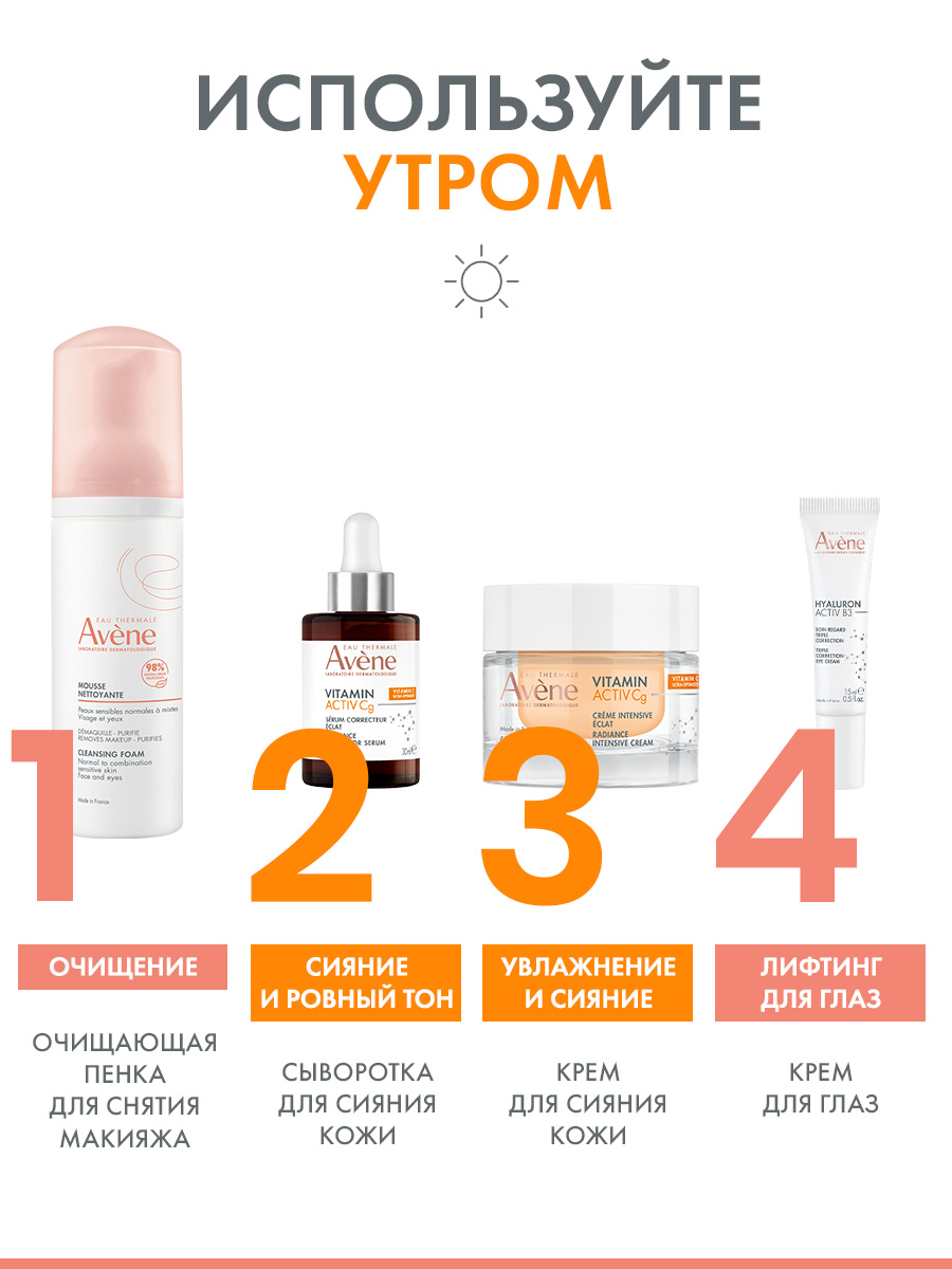 Авен Интенсивный крем для сияния кожи, 50 мл (Avene, Vitamin Activ Cg) Авен Интенсивный крем для сияния кожи, 50 мл (Avene, Vitamin Activ Cg) фото 7