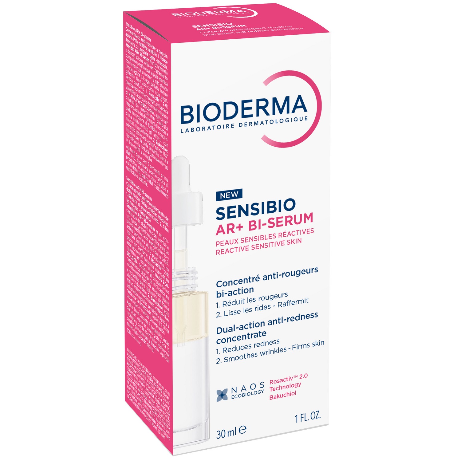 Биодерма Успокаивающая сыворотка AR+ против покраснений и морщин, 30 мл (Bioderma, Sensibio) фото 3