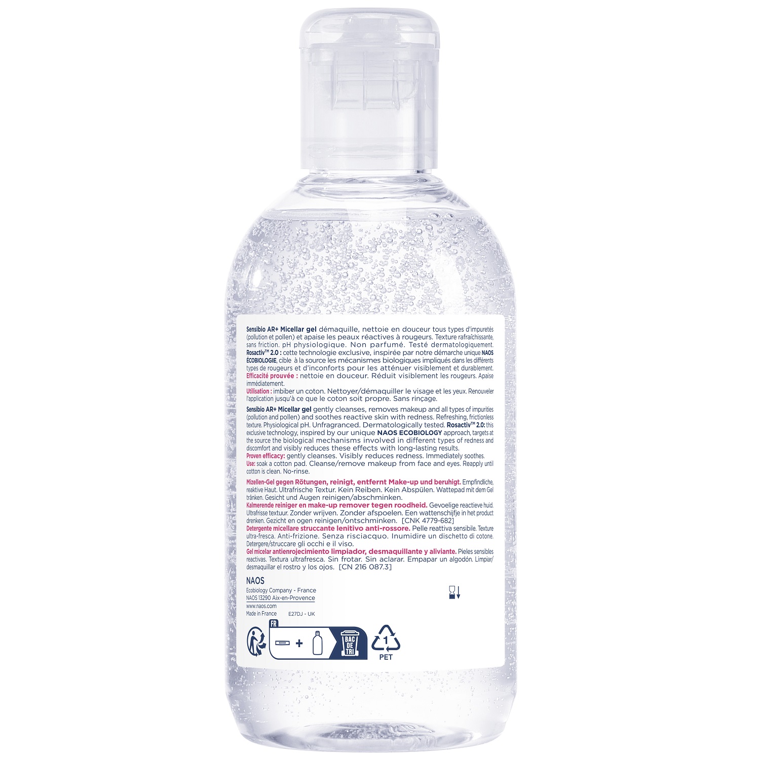 Биодерма Очищающий мицеллярный гель AR+ для кожи с покраснениями, 250 мл (Bioderma, Sensibio) фото 2