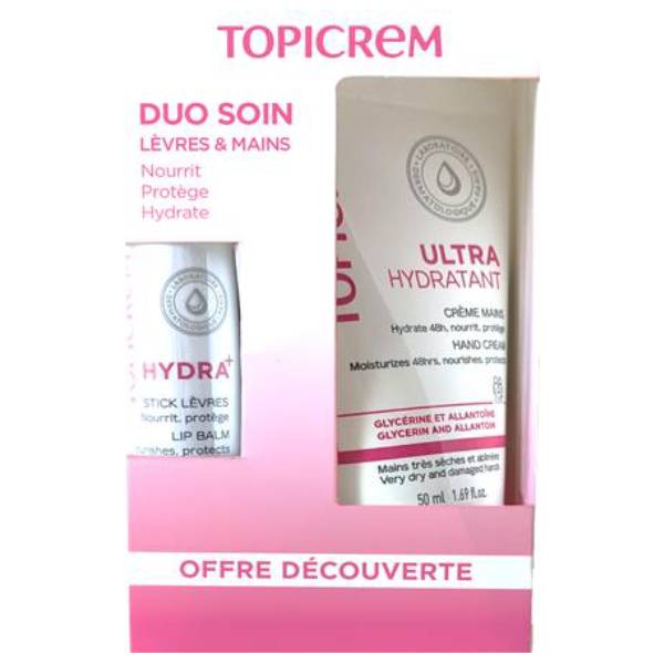 Топикрем Набор увлажняющих средств: крем для рук 50 мл + бальзам для губ (Topicrem, Ультра-увлажнение - чувствительная и сухая кожа) Топикрем Набор увлажняющих средств: крем для рук 50 мл + бальзам для губ (Topicrem, Ультра-увлажнение - чувствительная и сухая кожа) фото 1