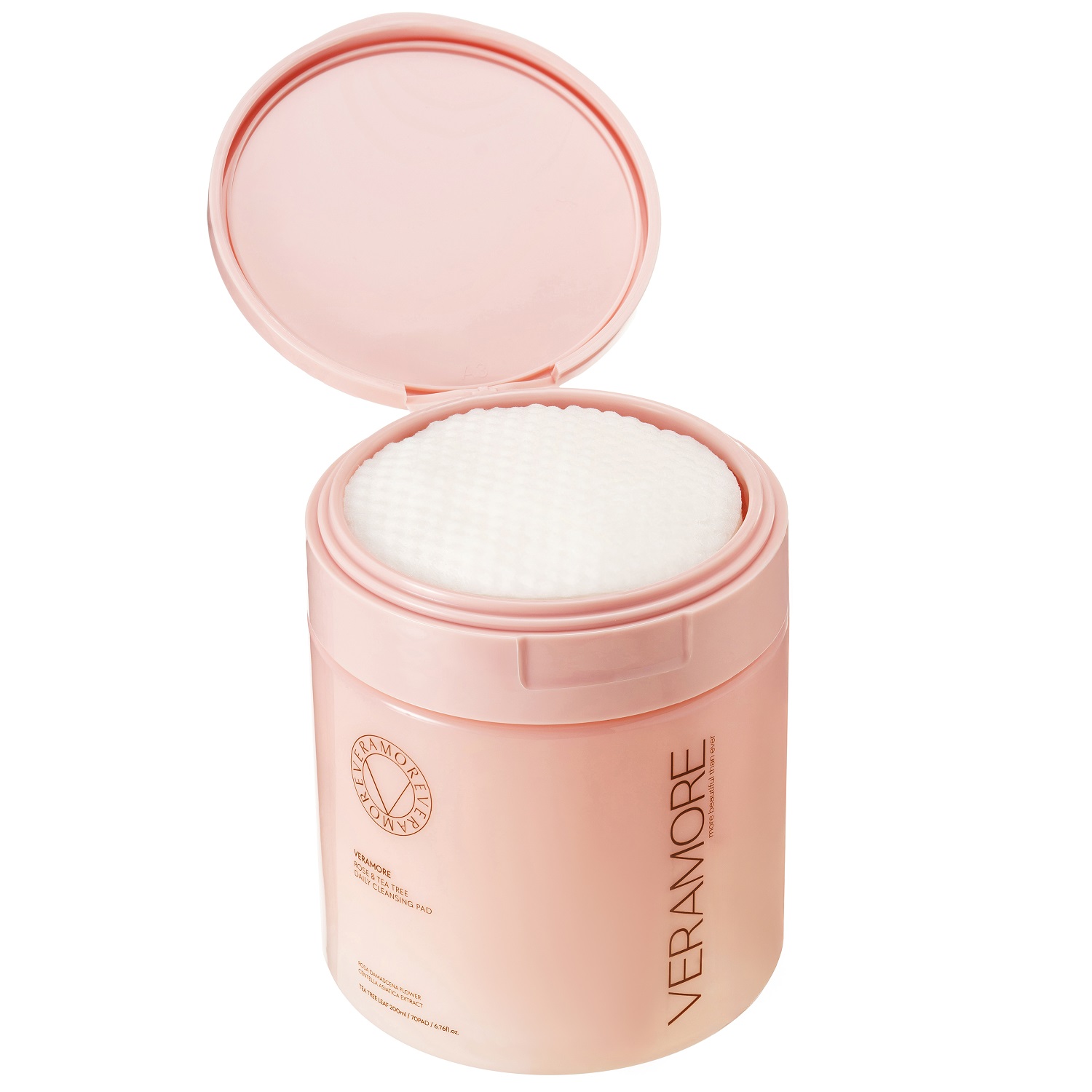 Вераморе Очищающие диски с экстрактом чайного дерева и дамасской розы для лица, 70 шт (Veramore, ) фото 3