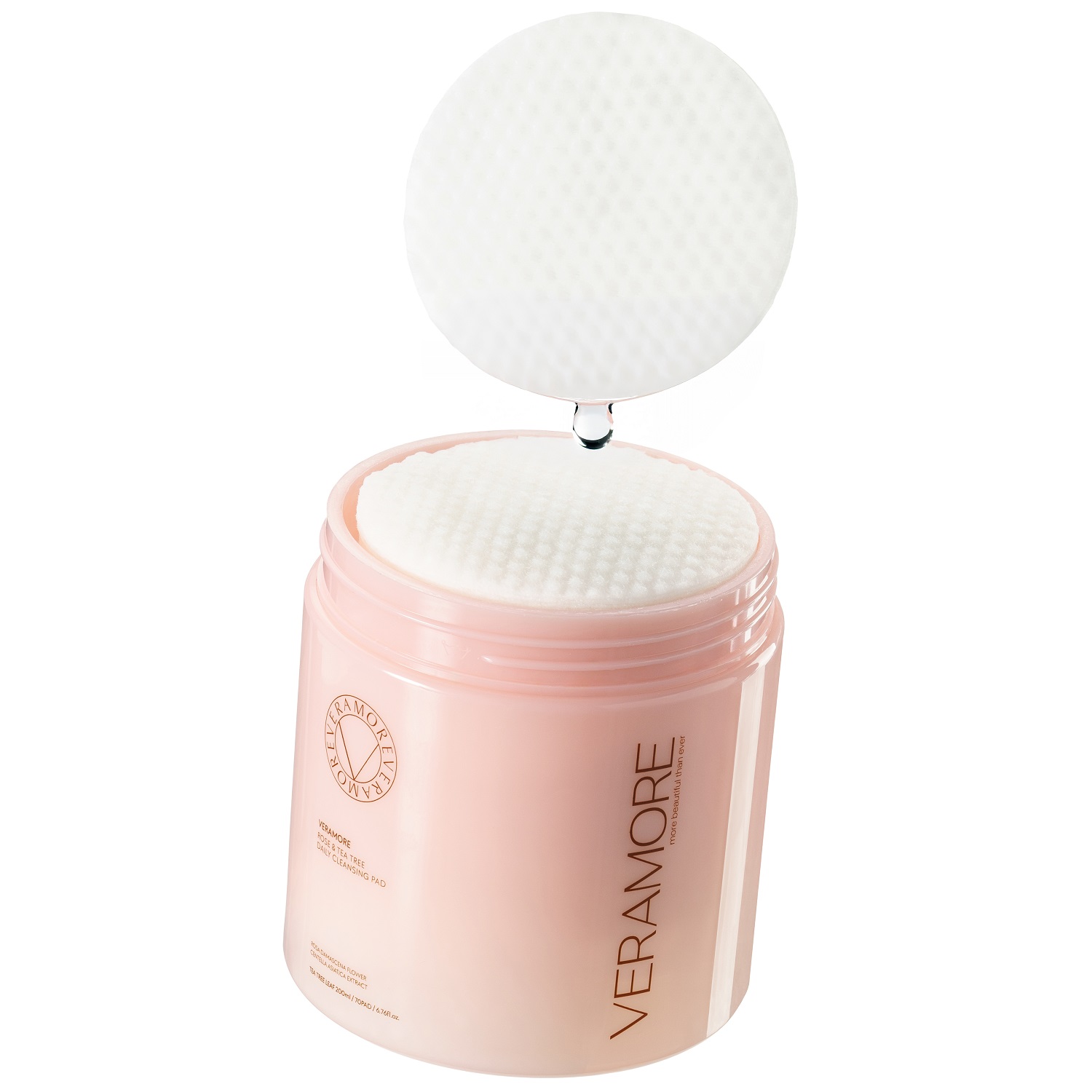 Вераморе Очищающие диски с экстрактом чайного дерева и дамасской розы для лица, 70 шт (Veramore, ) фото 4