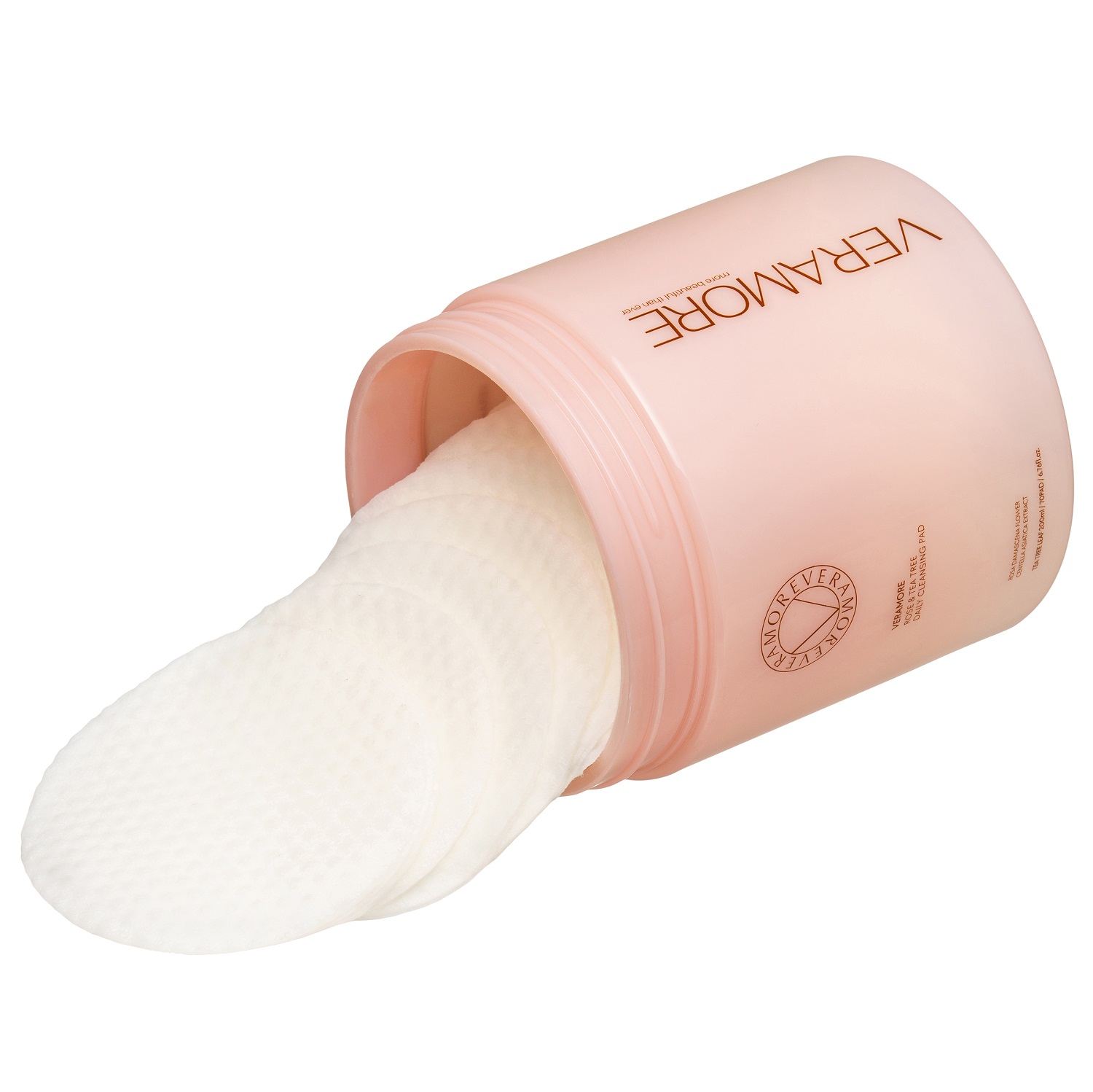 Вераморе Очищающие диски с экстрактом чайного дерева и дамасской розы для лица, 70 шт (Veramore, ) фото 5