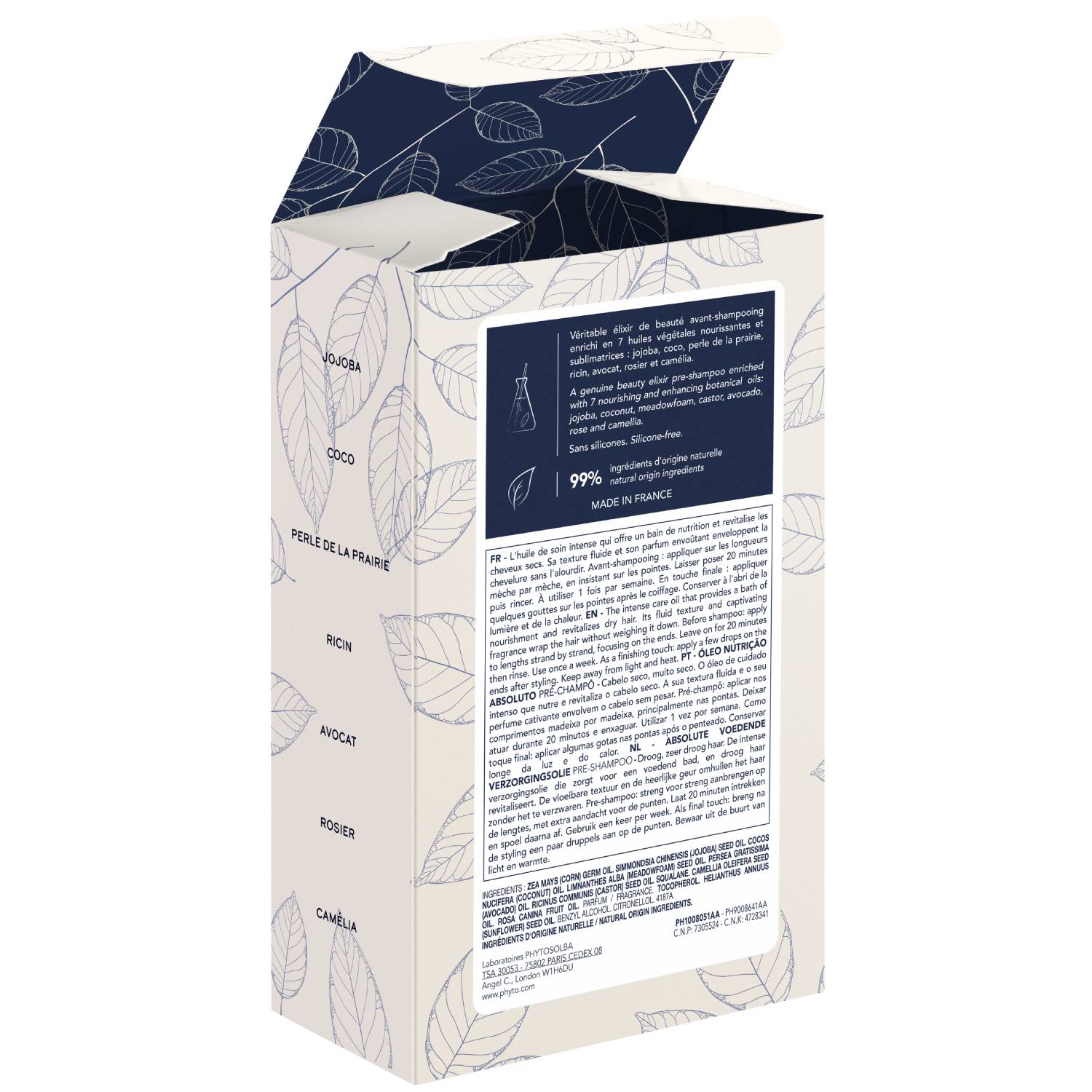 Фито Питательное масло для ухода за волосами Elixir Absolute Care, 100 мл (Phyto, Nourishment) фото 3