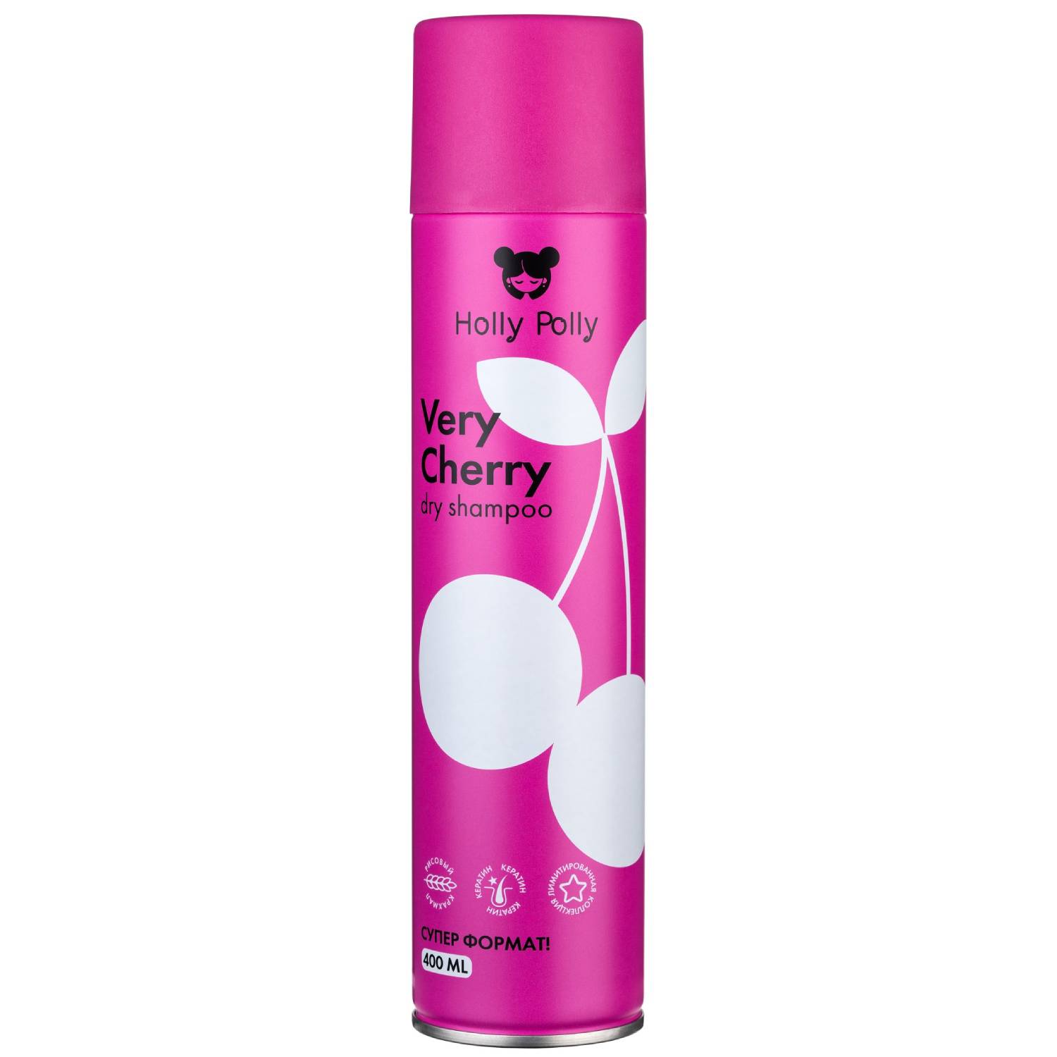 Холли Полли Сухой шампунь для всех типов волос Very Cherry, 400 мл (Holly Polly, Dry Shampoo) фото 0
