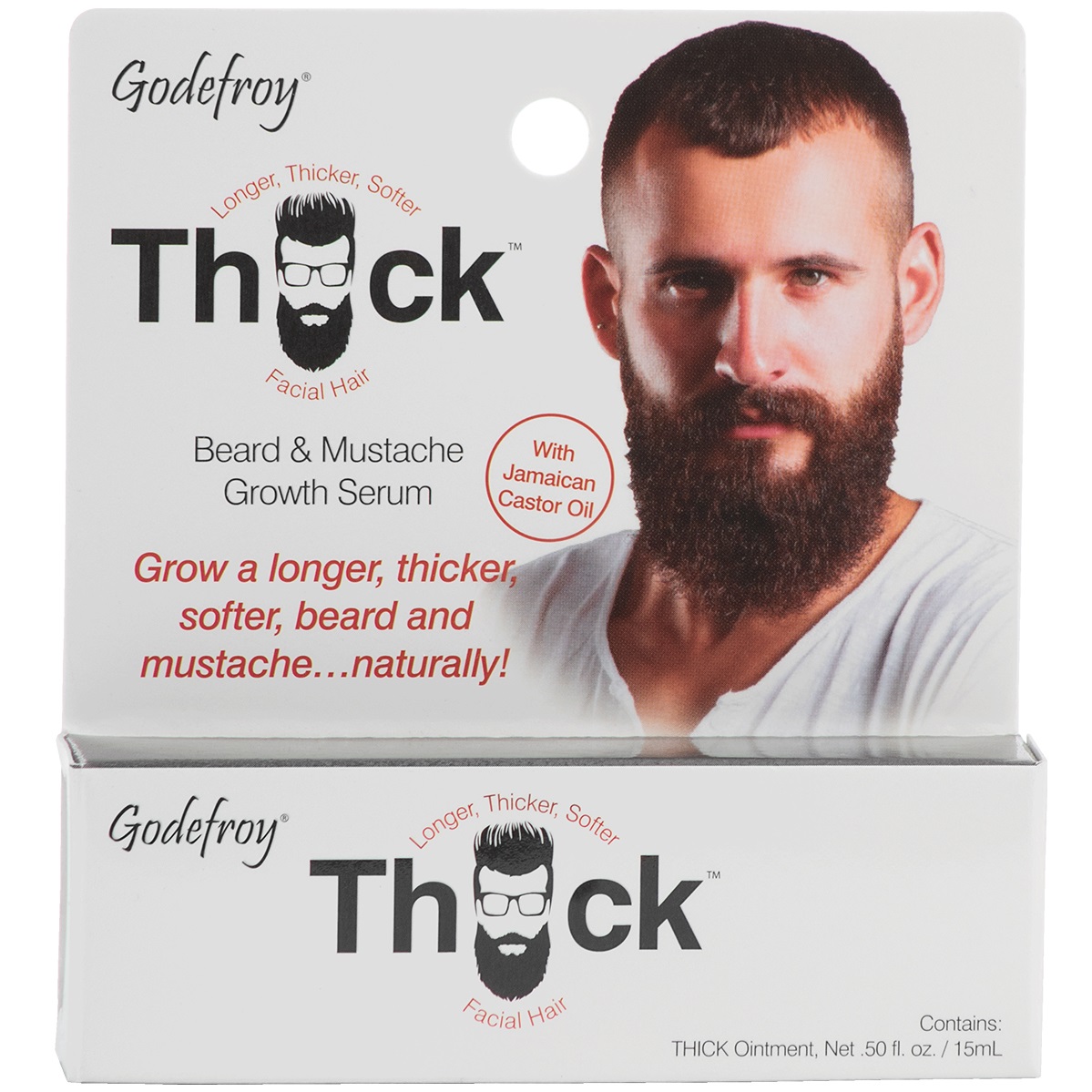 Годефрой Сыворотка для роста бороды и усов Thick Beard & Mustache Growth Serum, 15 мл (Godefroy, ) фото 0