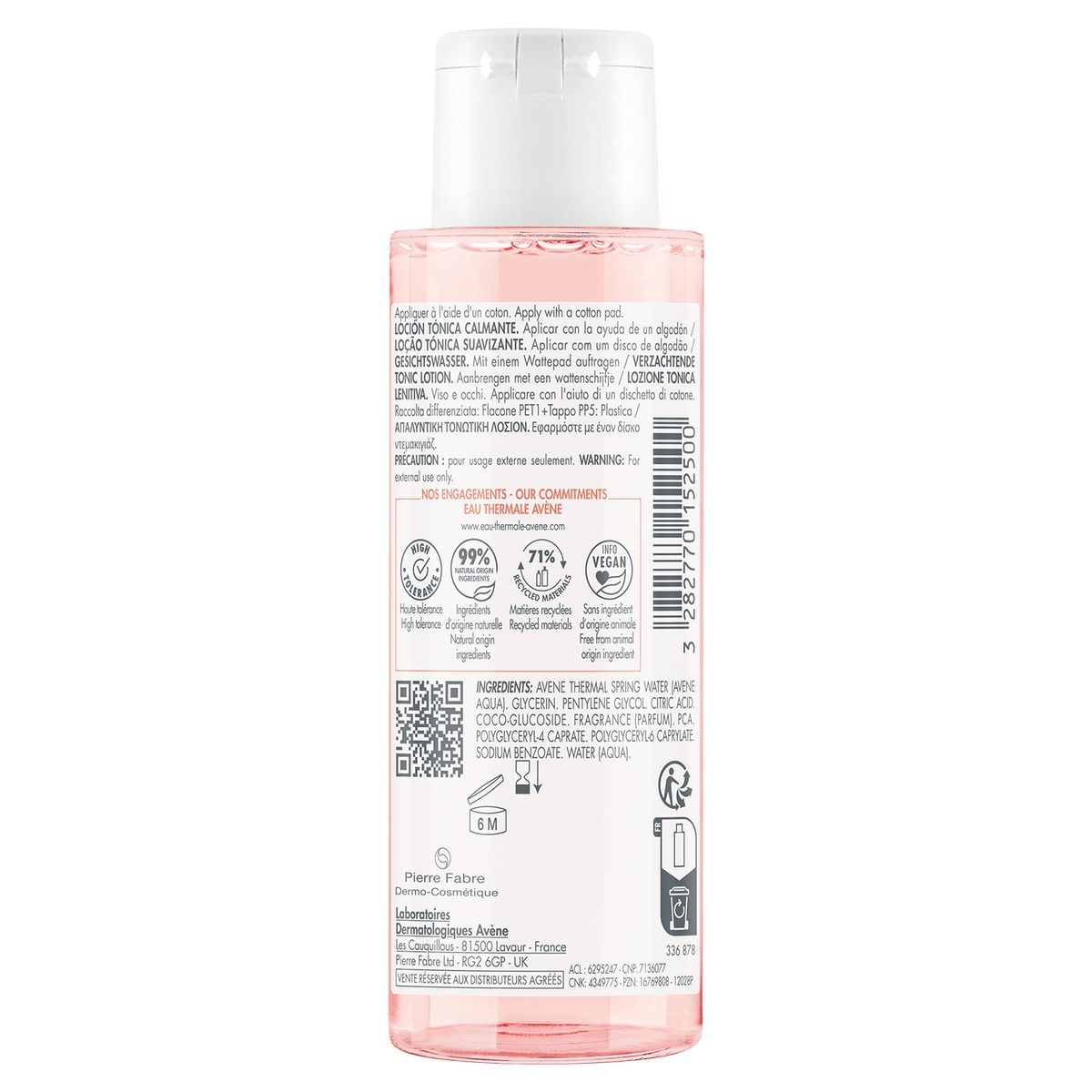 Авен Тонизирующий успокаивающий лосьон для лица, 100 мл (Avene, Les Essentiels) фото 1