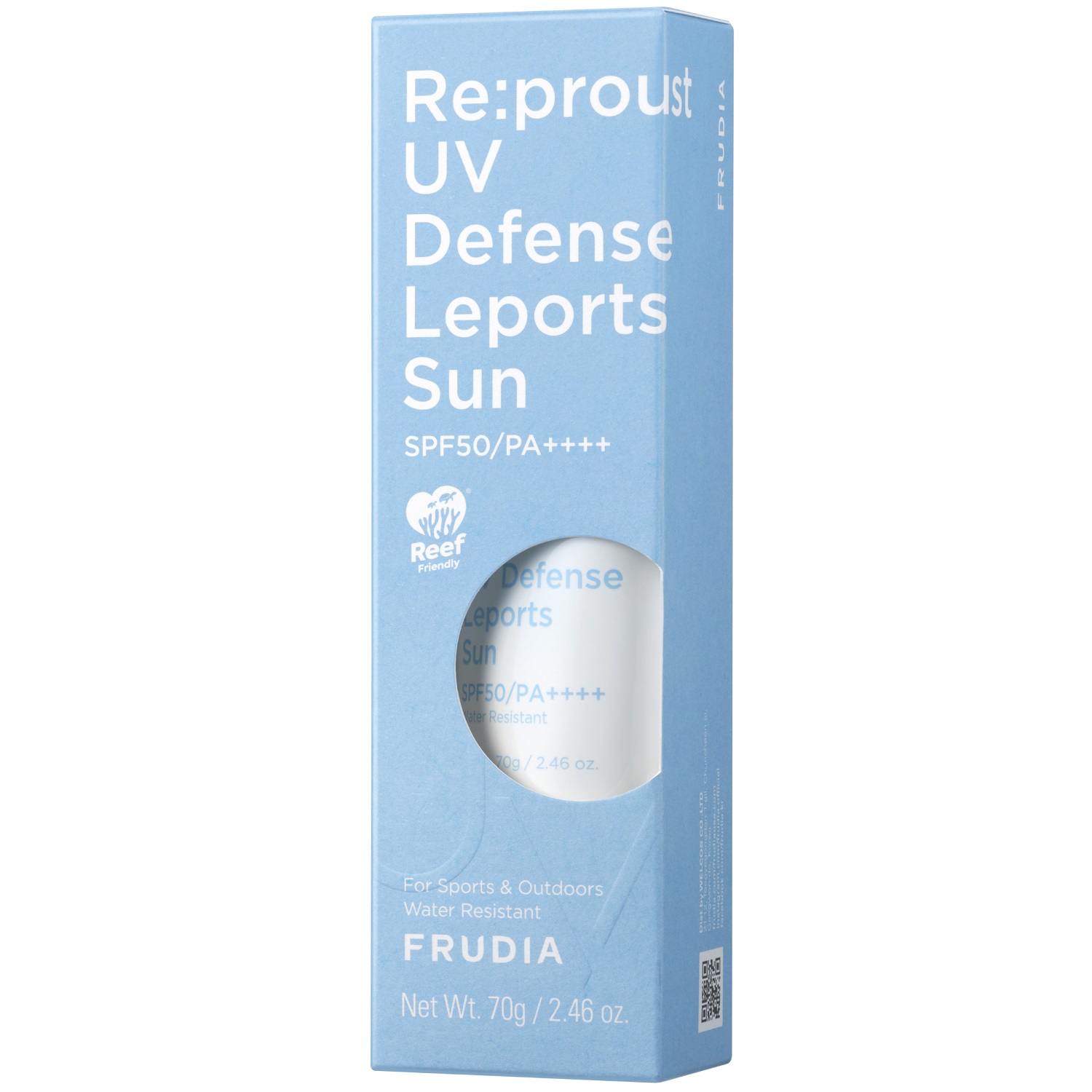 Фрудиа Водостойкий солнцезащитный крем для спорта и активного отдыха SPF50 / PA++++, 70 г (Frudia, Re:proust) фото 2