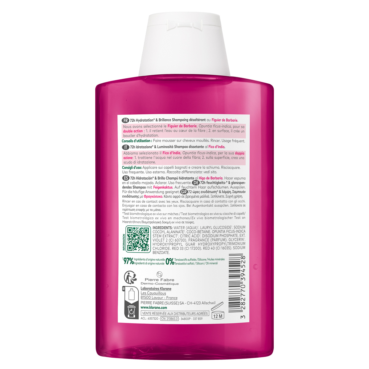 Клоран Увлажняющий шампунь Hydration & Shine с опунцией, 200 мл (Klorane, Опунция) Клоран Увлажняющий шампунь Hydration & Shine с опунцией, 200 мл (Klorane, Опунция) фото 9