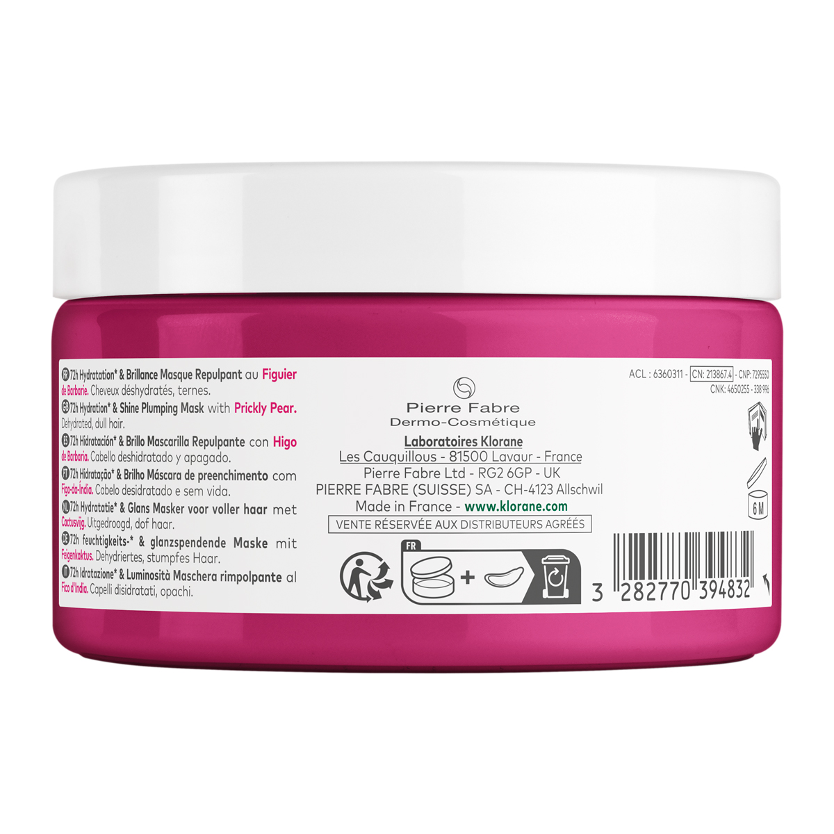 Клоран Увлажняющая маска с опунцией, 250 мл (Klorane, Опунция) Клоран Увлажняющая маска с опунцией, 250 мл (Klorane, Опунция) фото 10