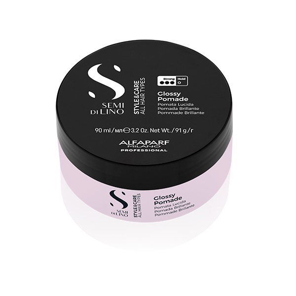  Помада для блеска и сильной фиксации волос Glossy Pomade, 90 мл (Alfaparf Milano, Style & Care) фото 0