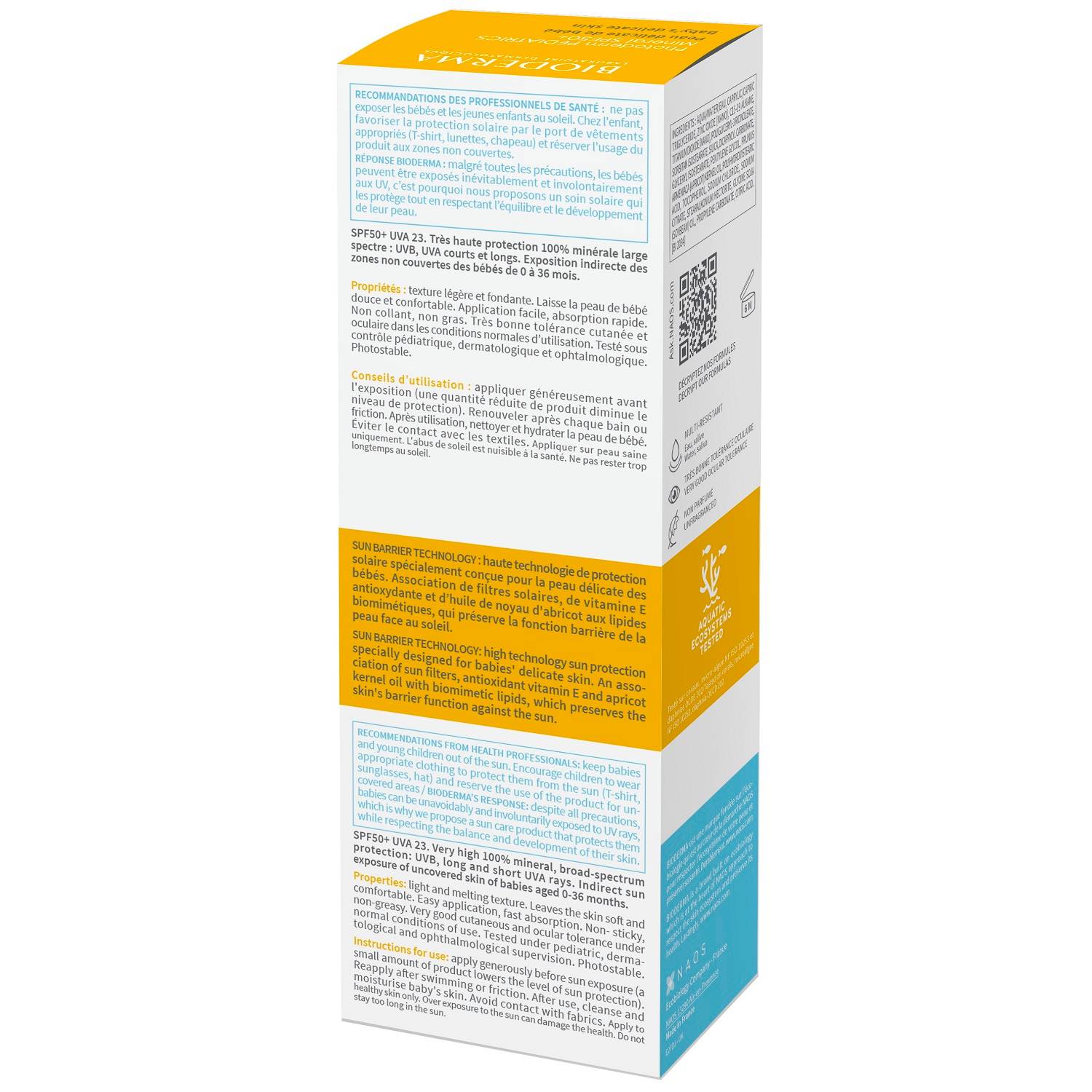 Биодерма Солнцезащитный детский крем для лица и тела  Pediatrics Mineral SPF50+, 50 мл (Bioderma, Photoderm) фото 2