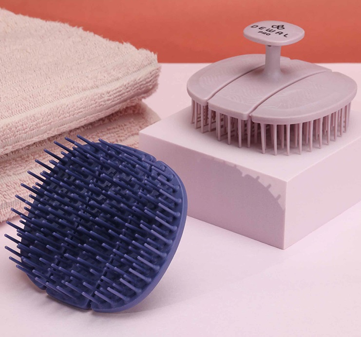 Деваль Про Щетка для мытья головы New Flexi, лавандовая (Dewal Pro, Расчески и брашинги) фото 3