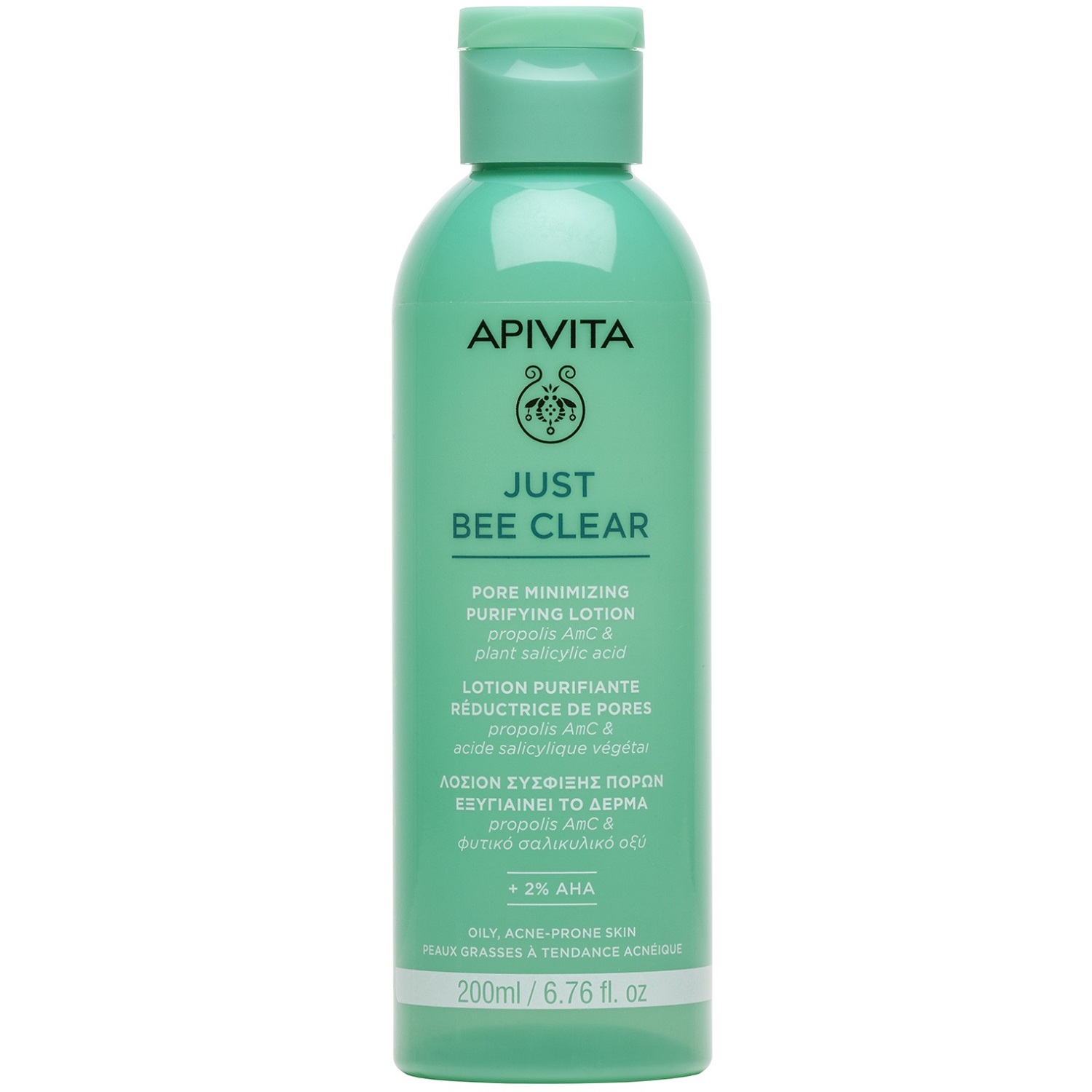 Апивита Очищающий лосьон, сужающий поры, 200 мл (Apivita, Just Bee Clear) фото 0