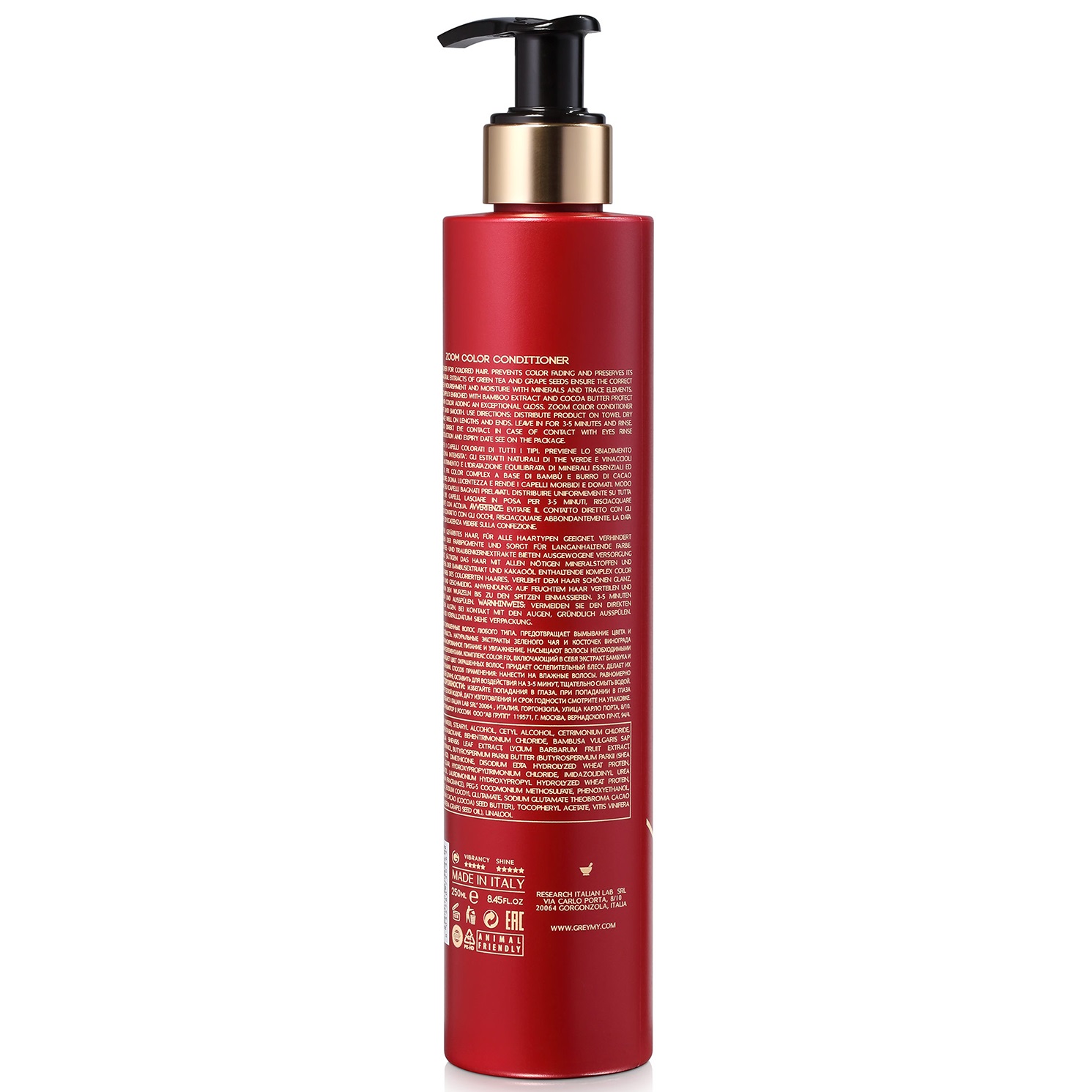 Грэми Оптический кондиционер для окрашенных волос Zoom Color, 250 мл (Greymy, Color) фото 3