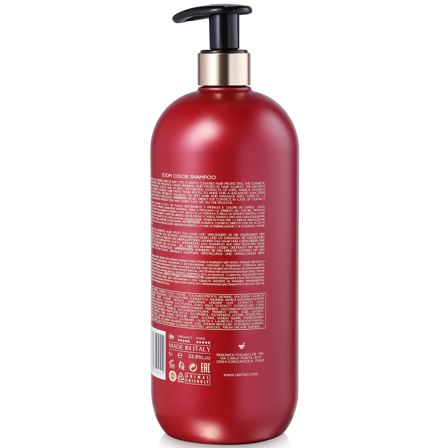 Грэми Оптический шампунь для окрашенных волос Zoom Color, 1000 мл (Greymy, Color) фото 3