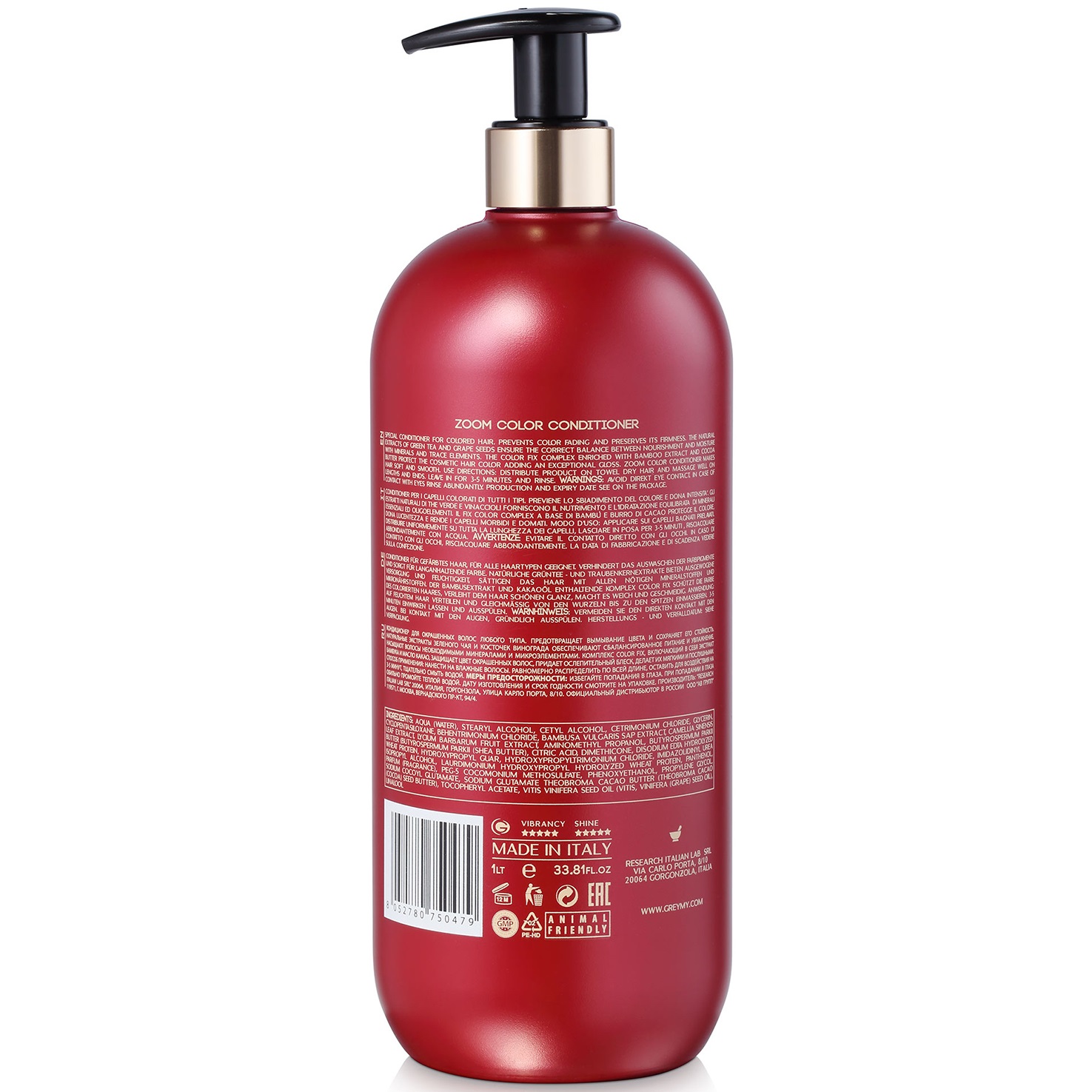 Грэми Оптический кондиционер для окрашенных волос Zoom Color, 1000 мл (Greymy, Color) фото 2