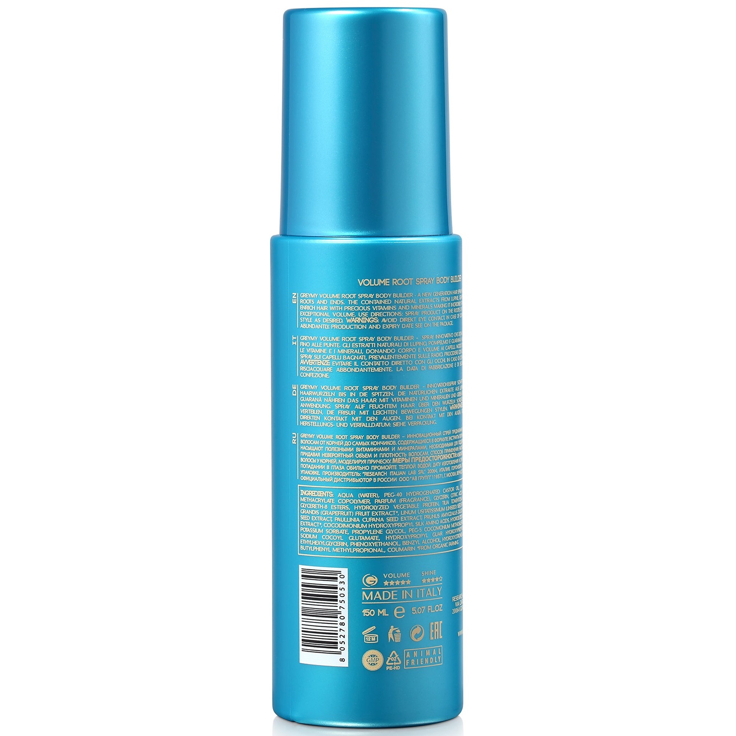 Грэми Уплотняющий спрей для  объема волос Volume Root Spray Body Builder, 150 мл (Greymy, Volume) фото 3