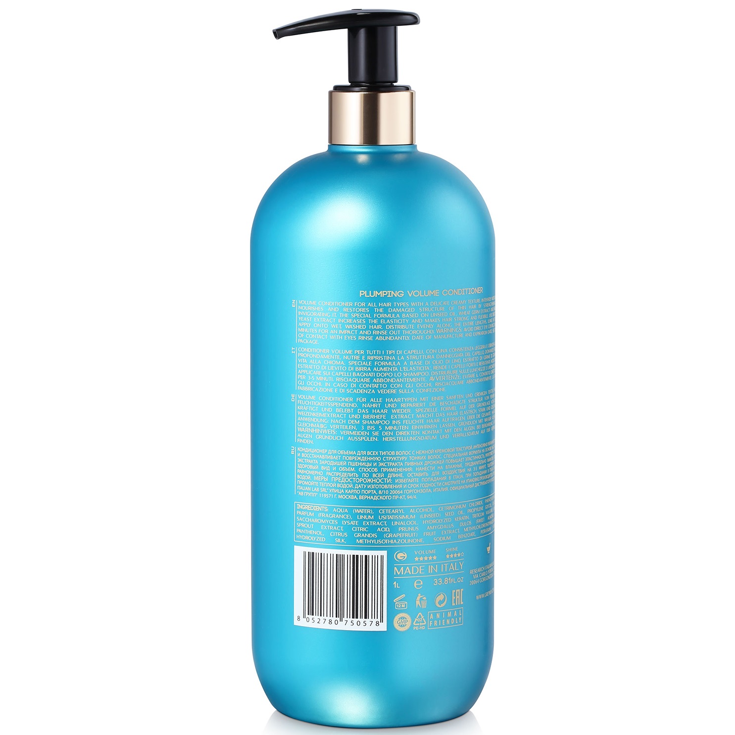 Грэми Уплотняющий кондиционер для объема волос Plumping Volume, 1000 мл (Greymy, Volume) фото 4