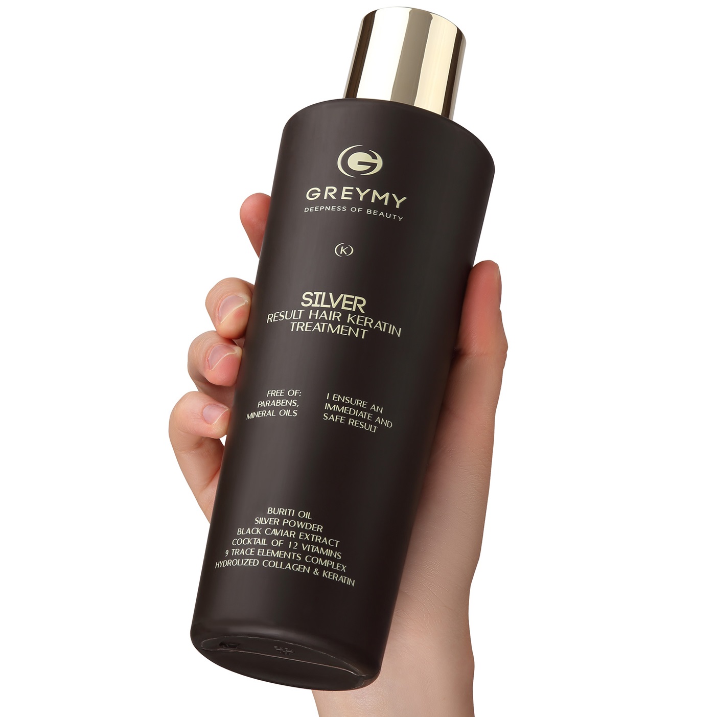 Грэми Кератиновый крем для восстановления и выпрямления волос Silver Result, 500 мл (Greymy, Shine) фото 1