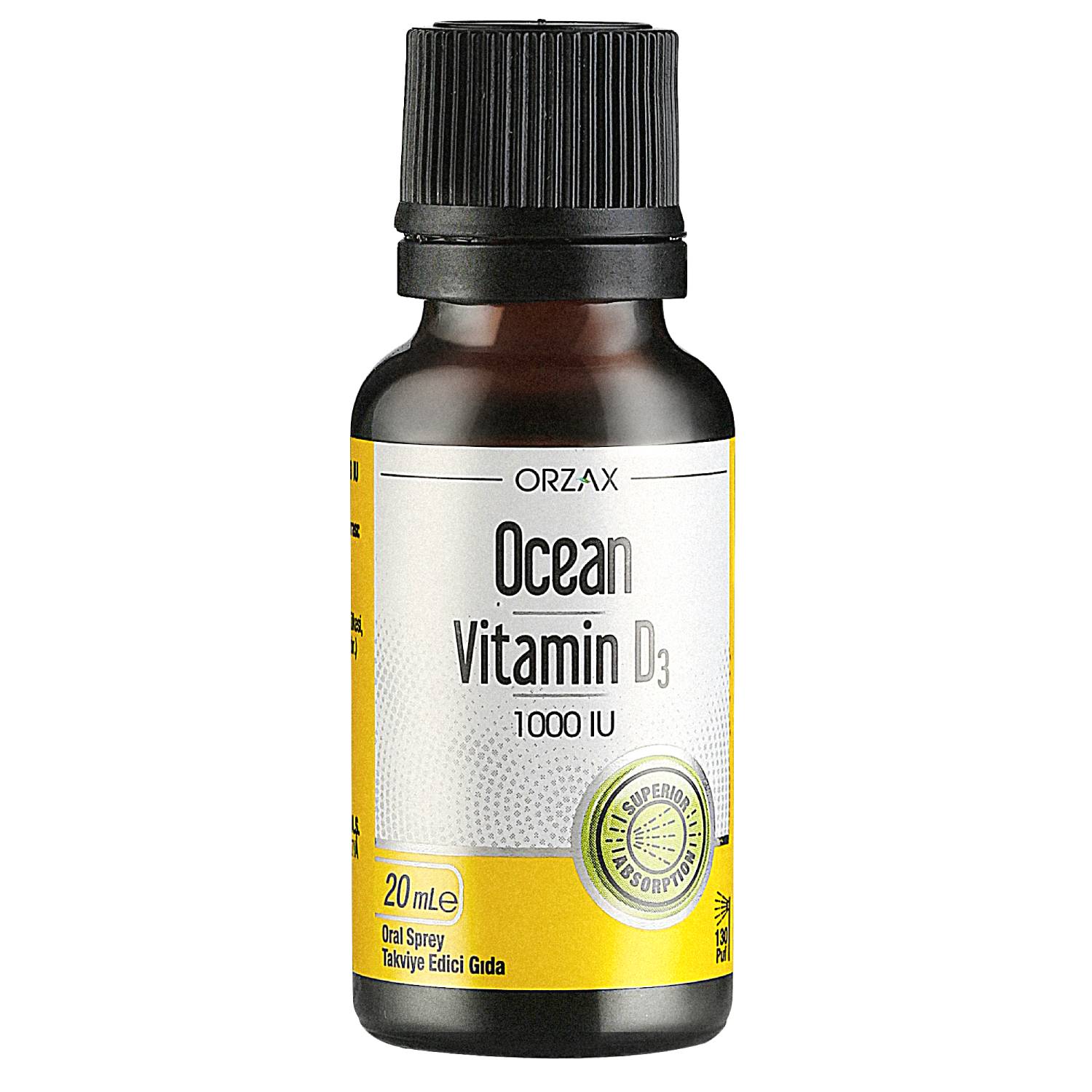 Орзакс Оушен Витамин Д3 1000 МЕ спрей, 20 мл (Orzax Ocean, ) фото 1