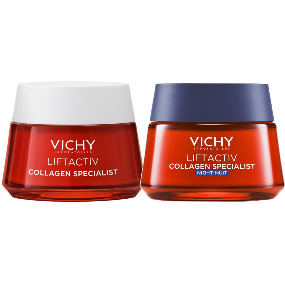 Виши Набор Collagen Specialist для лица: дневной крем 50 мл + ночной крем 50 мл (Vichy, Liftactiv) фото 0