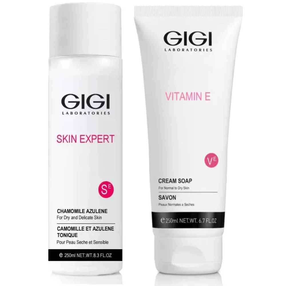 ДжиДжи Набор для сухой кожи: жидкое крем-мыло 250 мл + лосьон 250 мл (GiGi, Skin Expert) фото 0