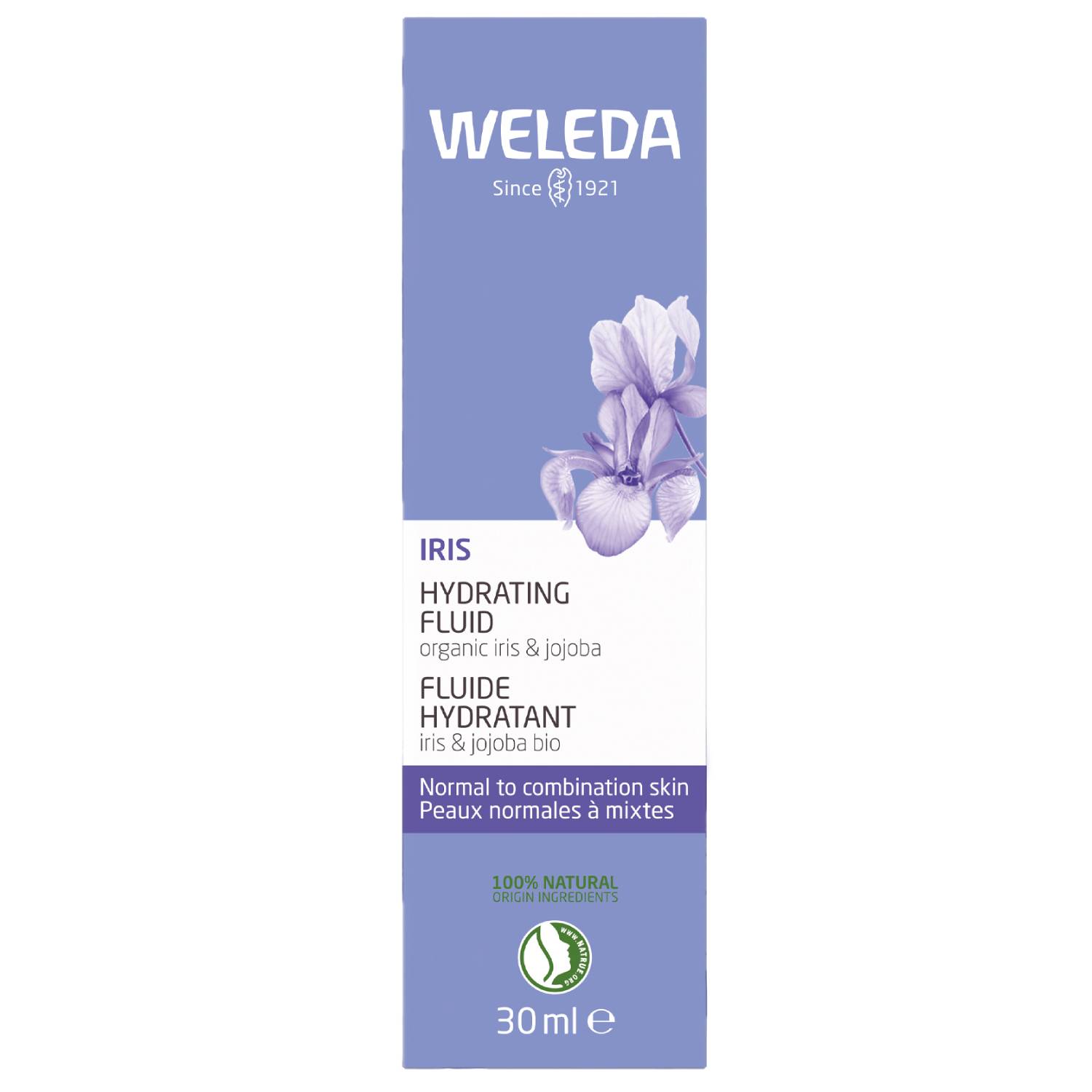 Веледа Увлажняющий флюид для лица, 30 мл (Weleda, Ирисовая линия) фото 1