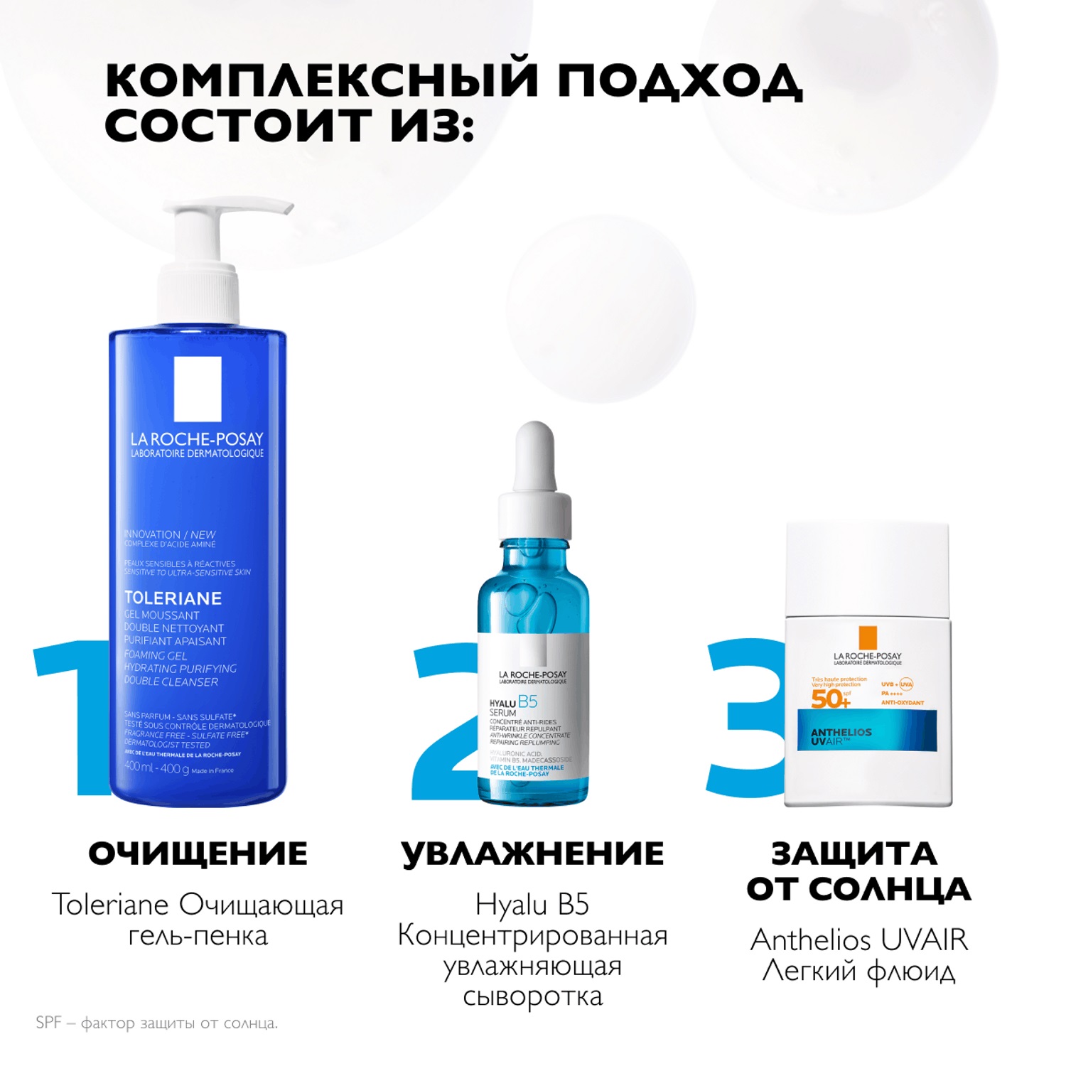 Ля Рош Позе Легкий солнцезащитный флюид для лица UVAir SPF50+ / PA++++, 40 мл (La Roche-Posay, Anthelios) фото 7
