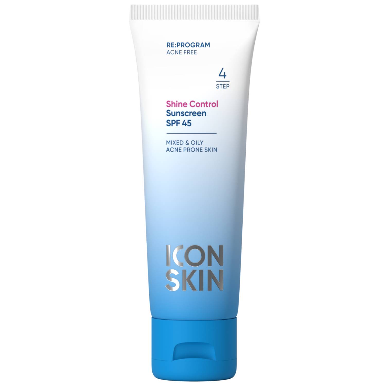 Icon Skin Солнцезащитный крем для комбинированной и жирной проблемной кожи Shine Control SPF45, 50 мл. фото