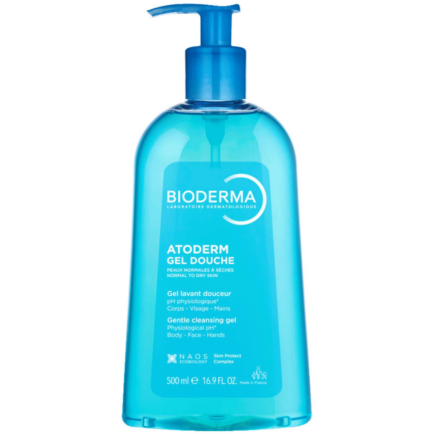 Биодерма Гель для душа для нормальной и сухой кожи, 500 мл (Bioderma, Atoderm) фото 0