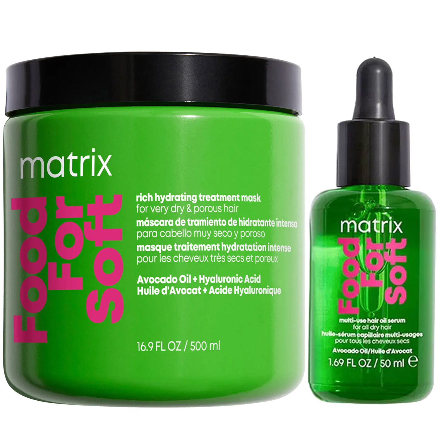 Матрикс Программа Food For Soft дополнительный уход: маска 500 мл + масло-сыворотка 50 мл (Matrix, Food For Soft) фото 5