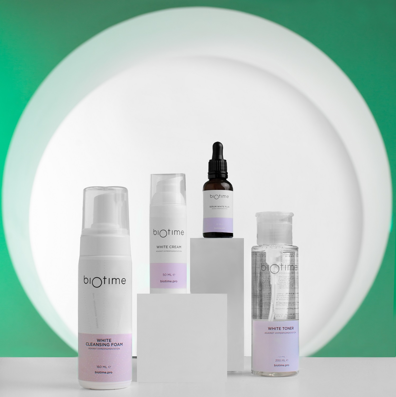 Биотайм Очищающая пенка для борьбы с гиперпигментацией, 160 мл (Biotime, White) фото 1