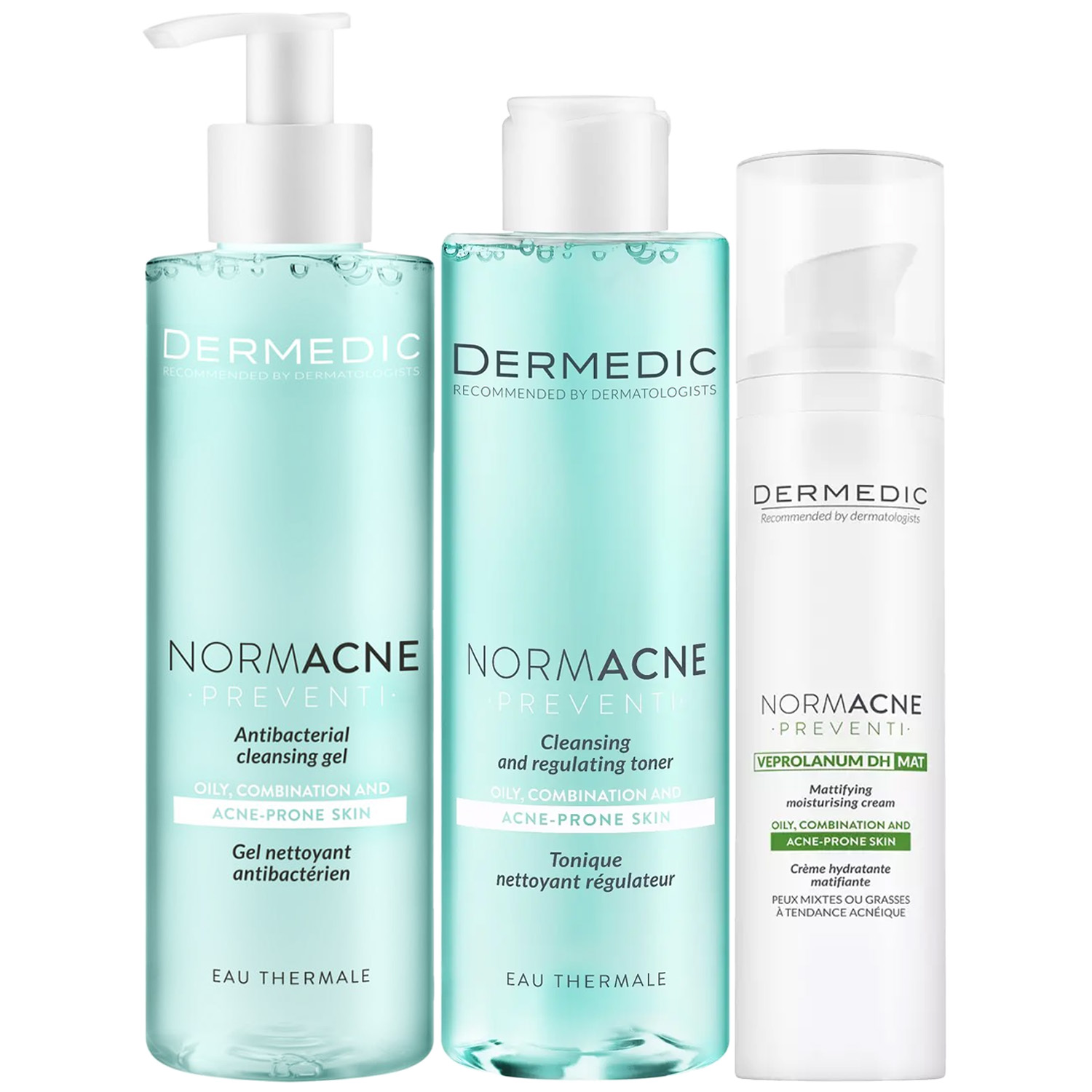 Дермедик Программа Normacne очищение и основной уход: гель 200 мл + тоник 200 мл + крем 40 мл (Dermedic, Normacne) фото 2