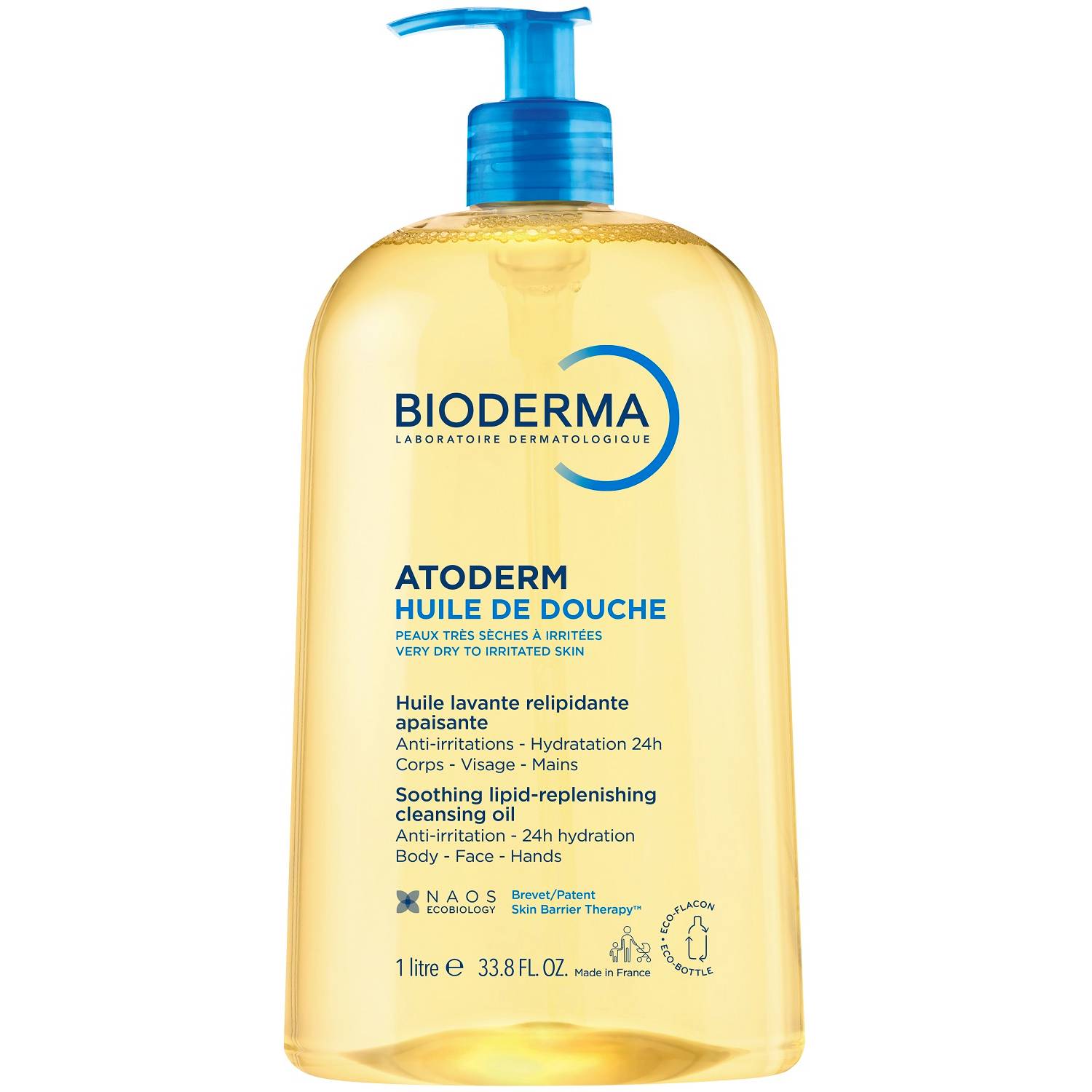 Биодерма Масло для душа для всей семьи, 1000 мл (Bioderma, Atoderm) фото 0
