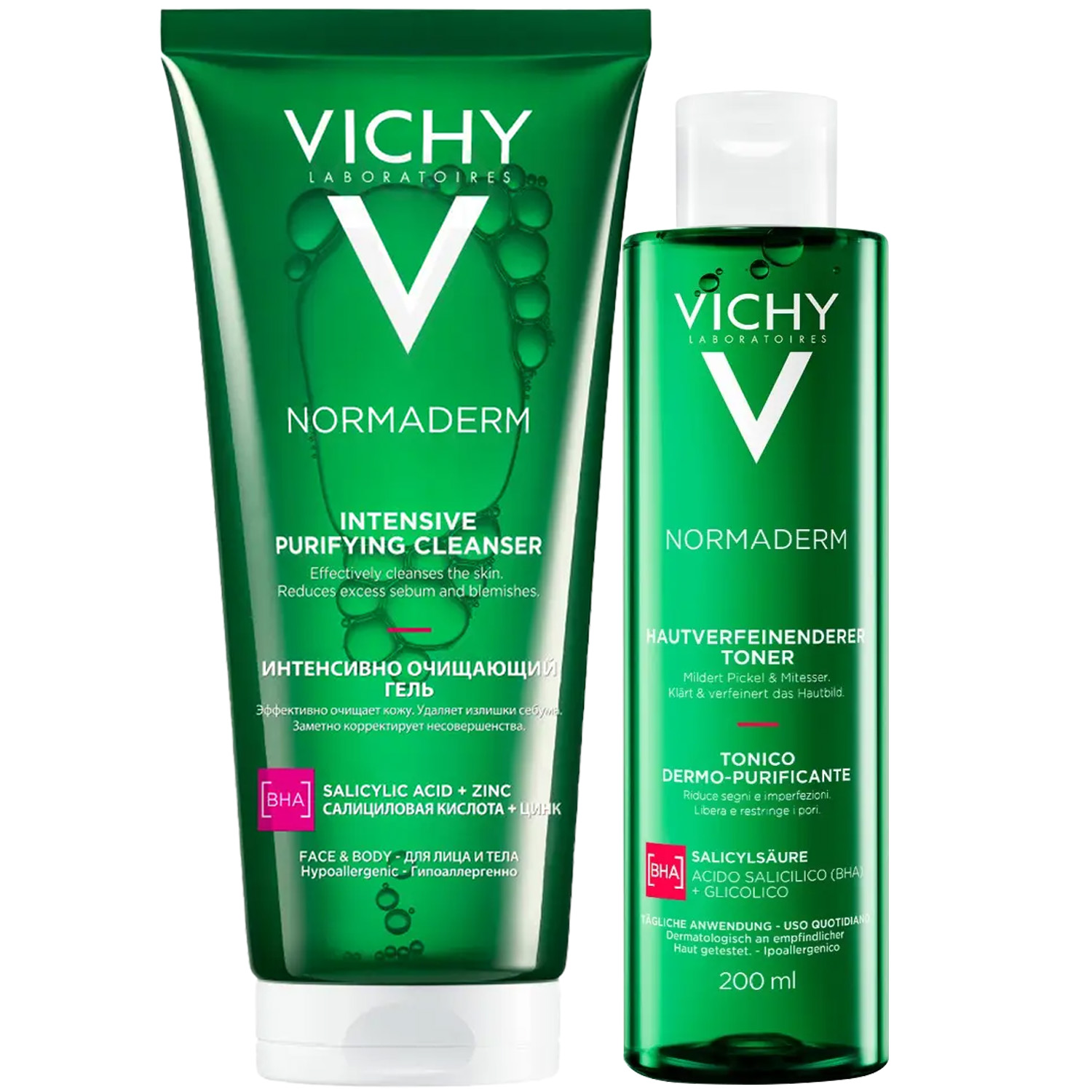 Виши Программа Normaderm очищение: гель 200 мл + лосьон 200 мл (Vichy, Normaderm) фото 2