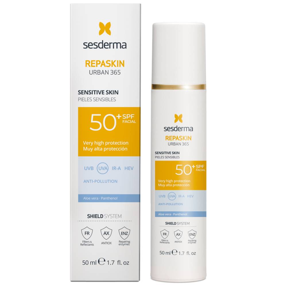 Сесдерма Солнцезащитный крем для чувствительной кожи лица Urban 365 SPF50+, 50 мл (Sesderma, Repaskin) фото 0