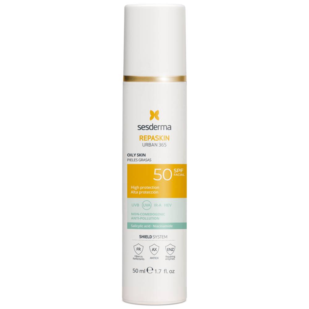 Сесдерма Солнцезащитный крем для жирной кожи лица Urban 365 SPF50, 50 мл (Sesderma, Repaskin) фото 1