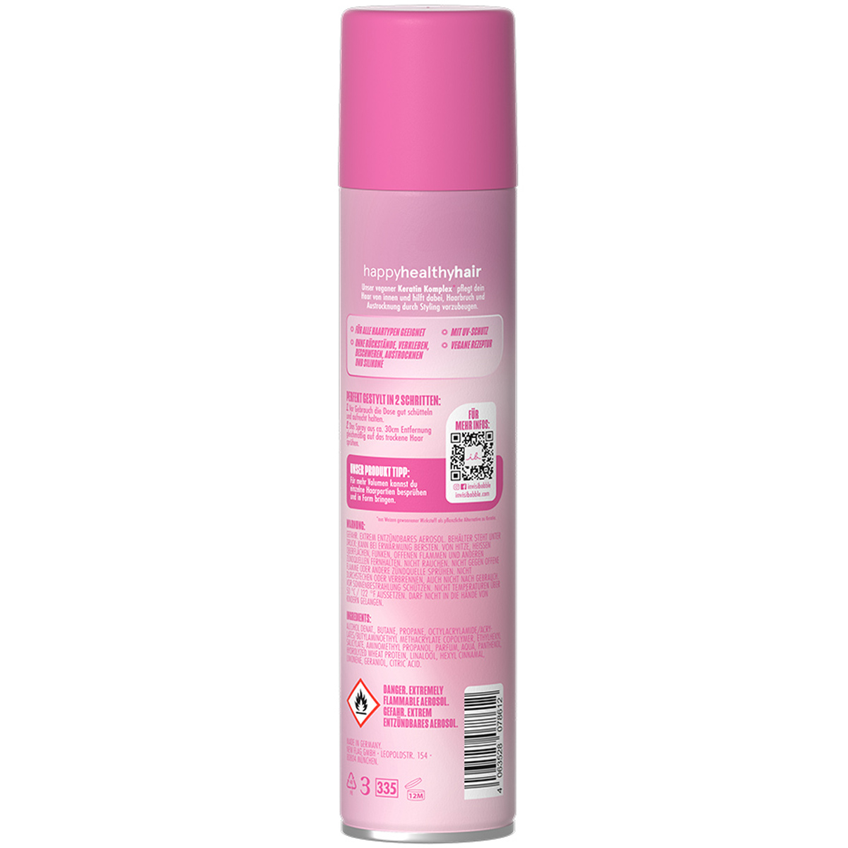 Инвизибабл Лак средней фиксации для блеска волос Extra Shine Hairspray, 250 мл (Invisibobble, Hair Care & Styling) фото 1