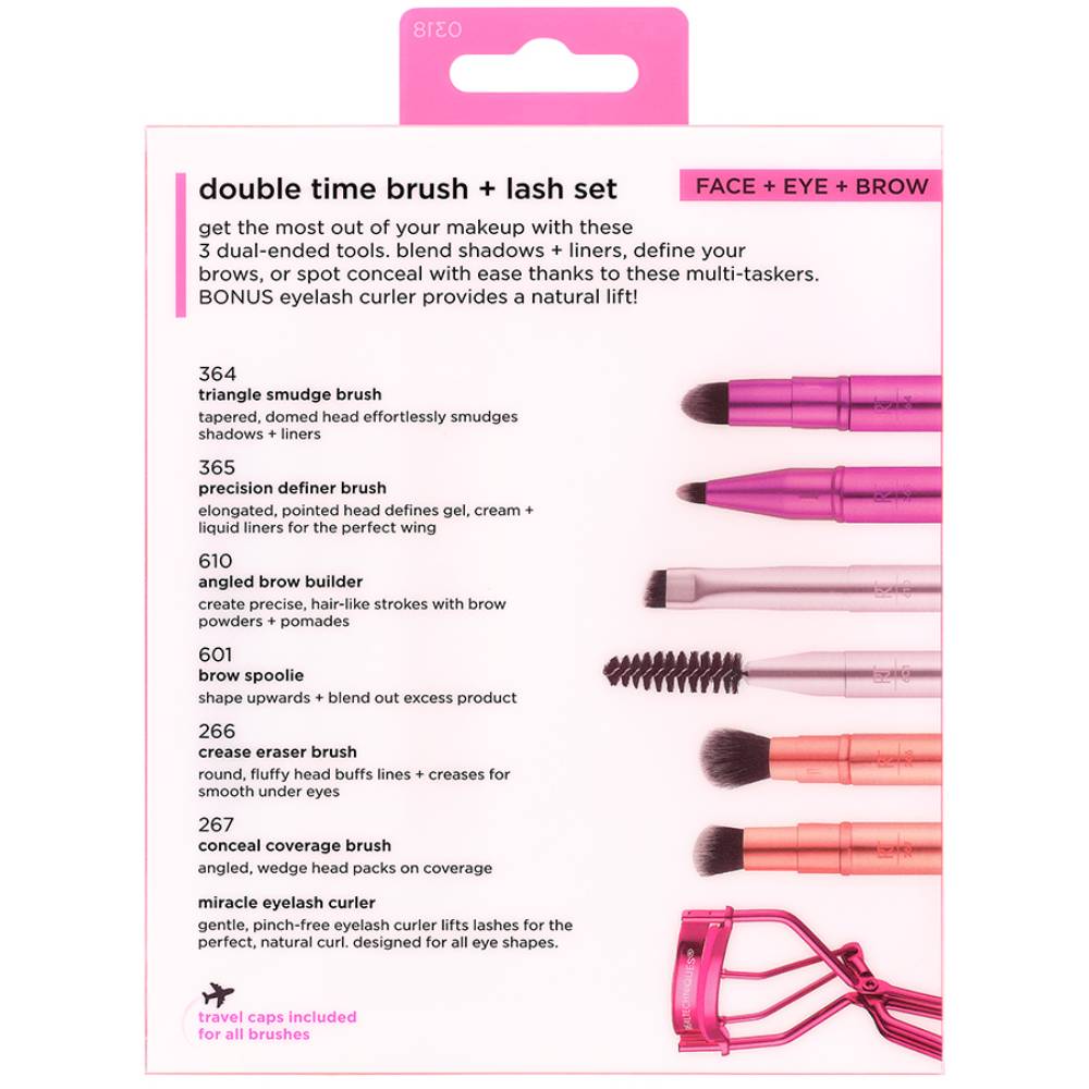 Реал Техникс Набор двусторонних кистей для макияжа Double Time Retractable Brush Set (Real Techniques, Set) фото 5